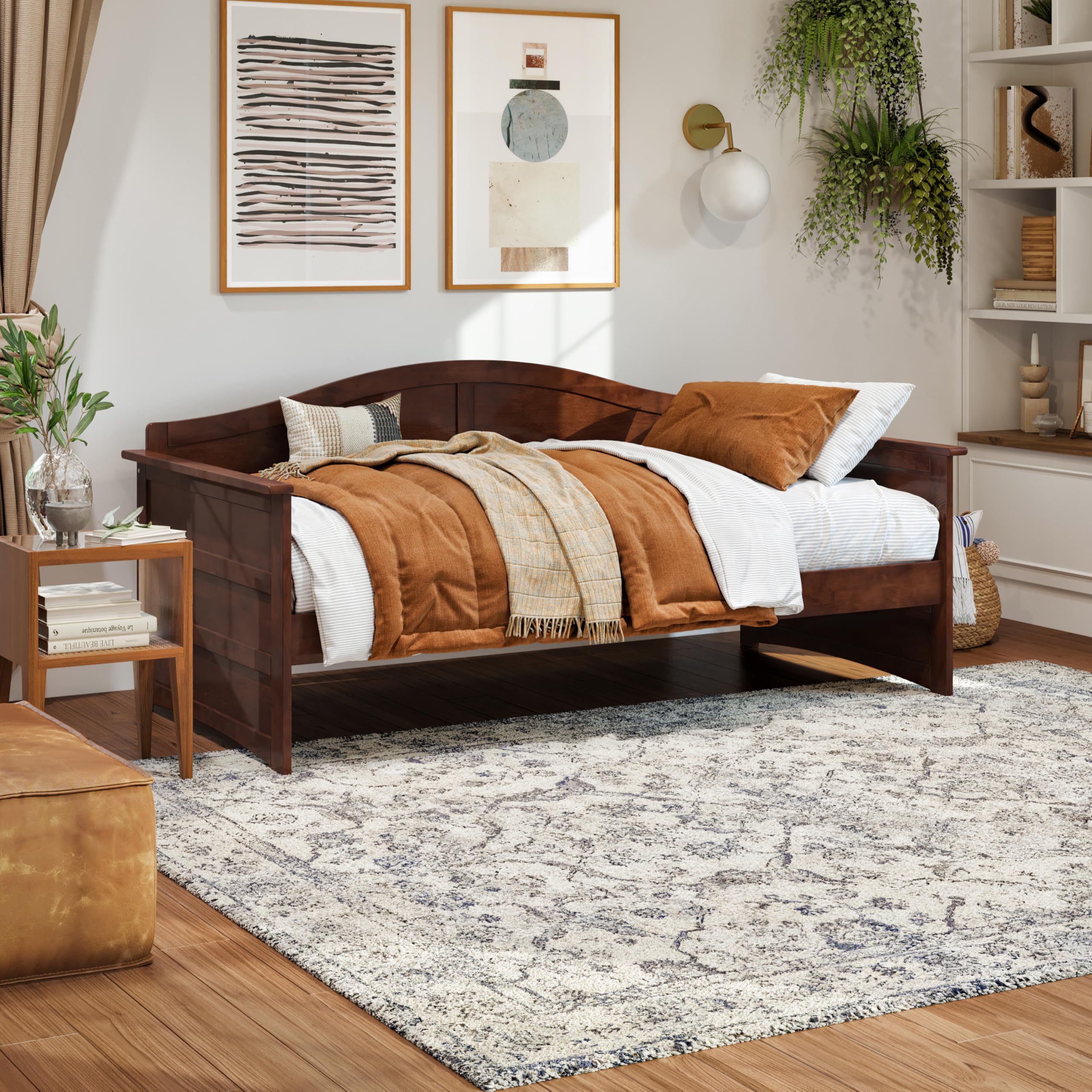 AFI Acadia Twin Wood Daybed in Walnut