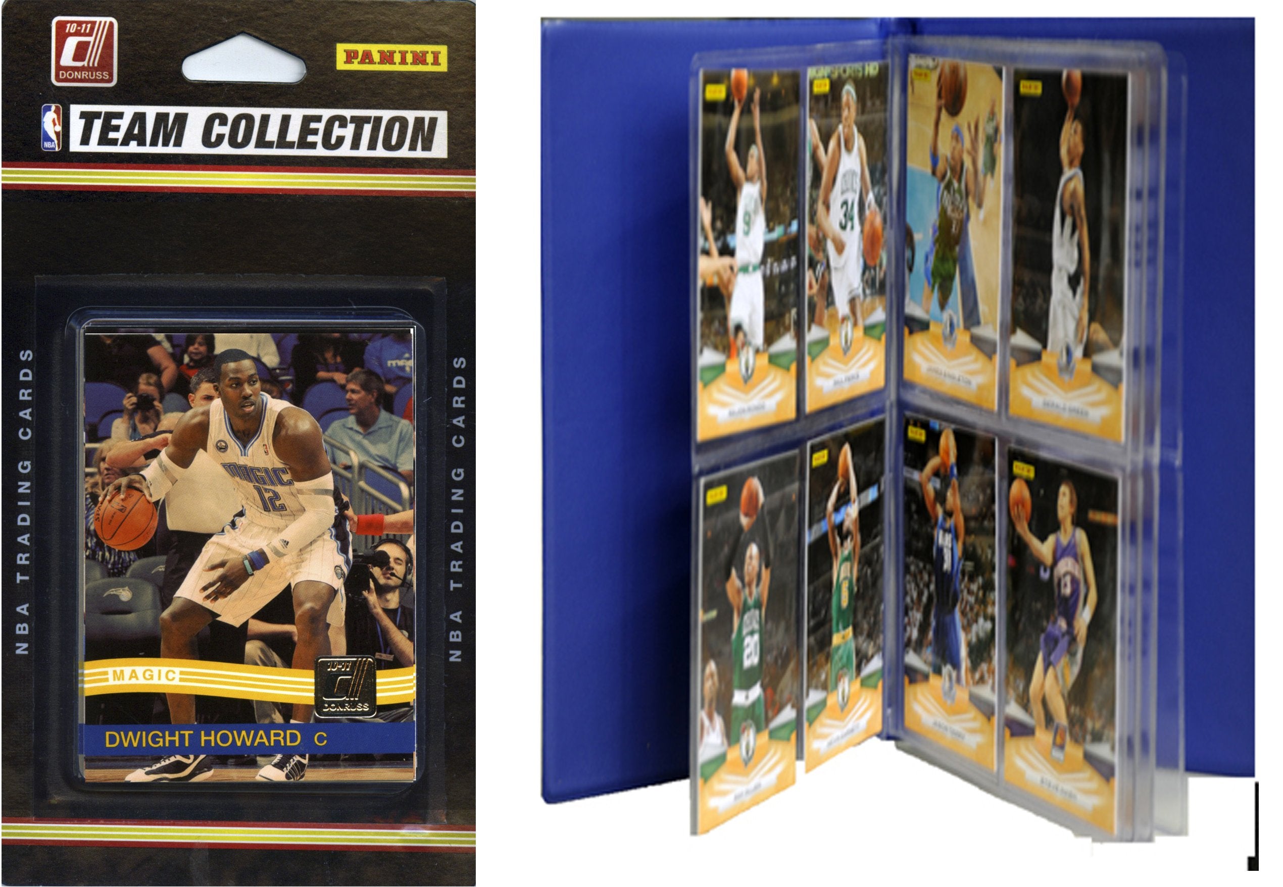 NBA Orlando Magic Licensed 2010-11 Donruss Team Set Plus Storage Album