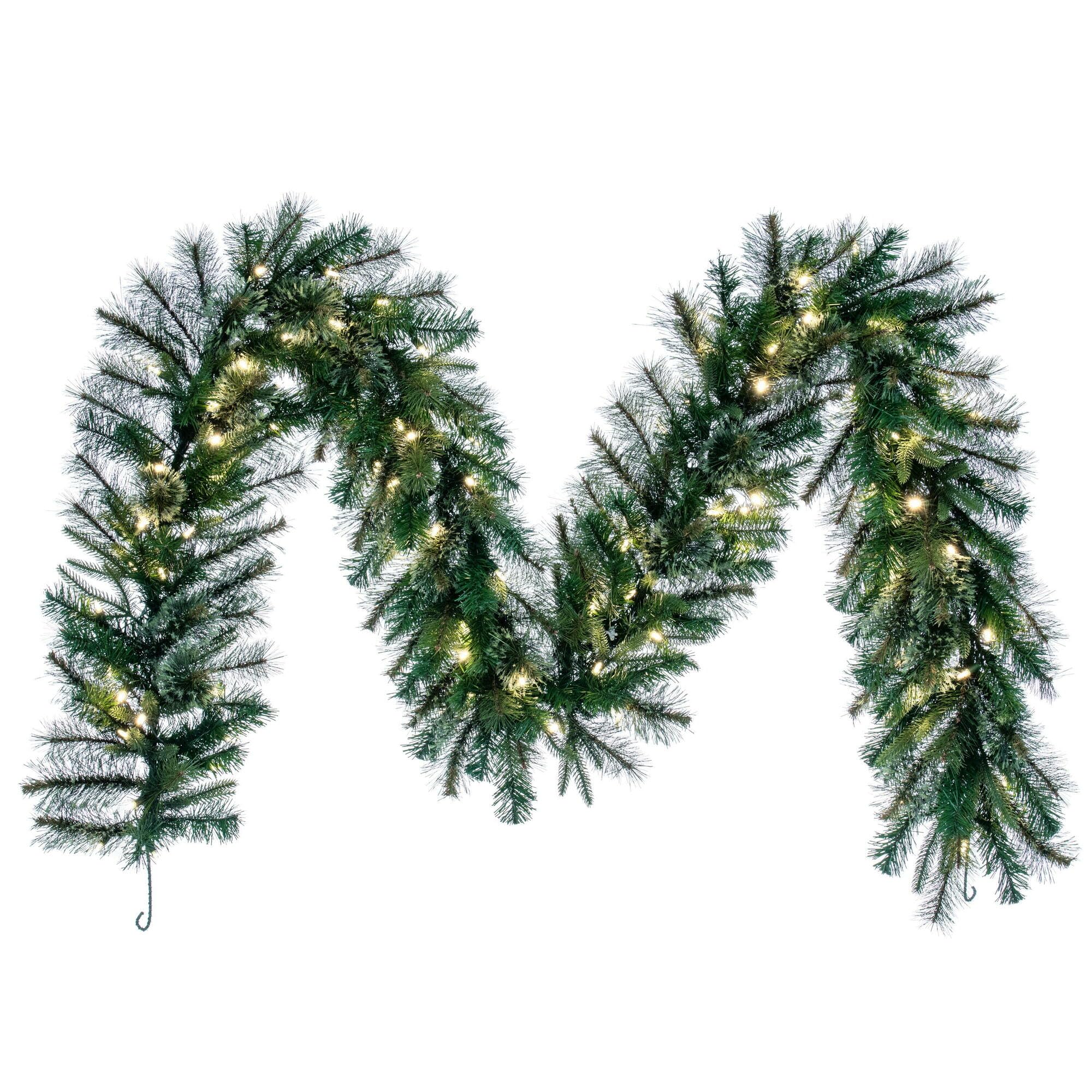 Casafoyer  9' x 14” Cashmere Garland LED100WmWht - A118314LED - (Pack Of 2)