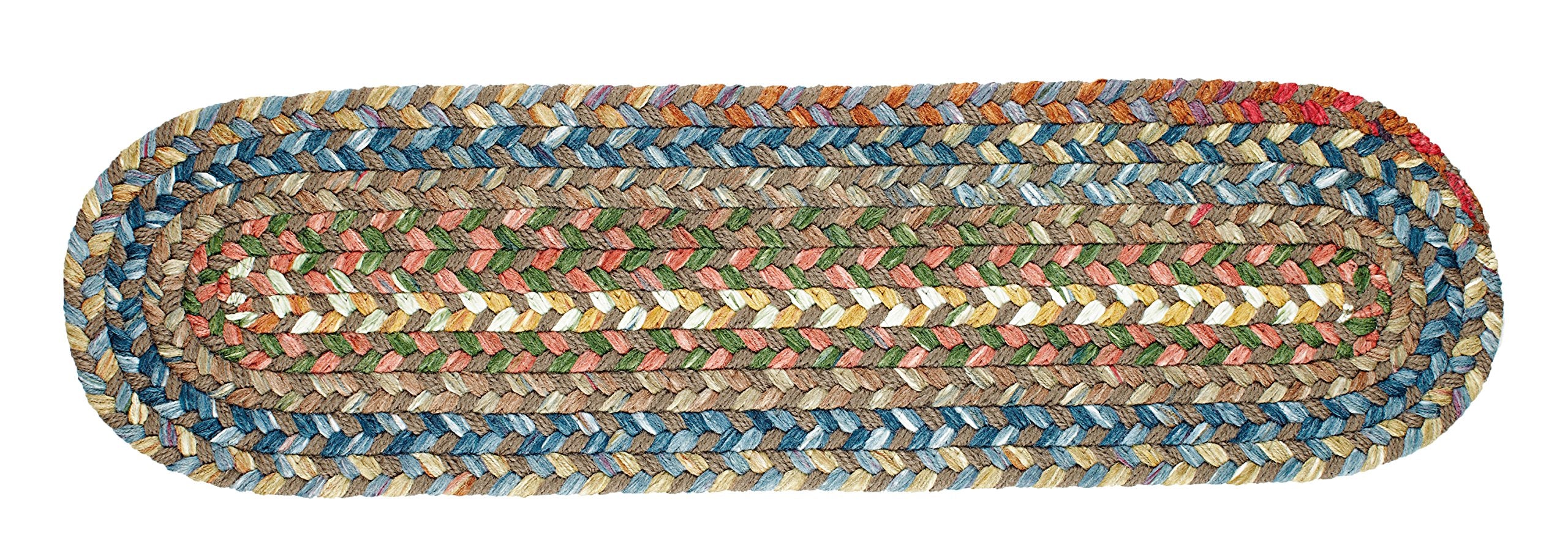 Rhody Rug CJ35A008X028 Braided Area Rugs, Bronze , 8 x 28""