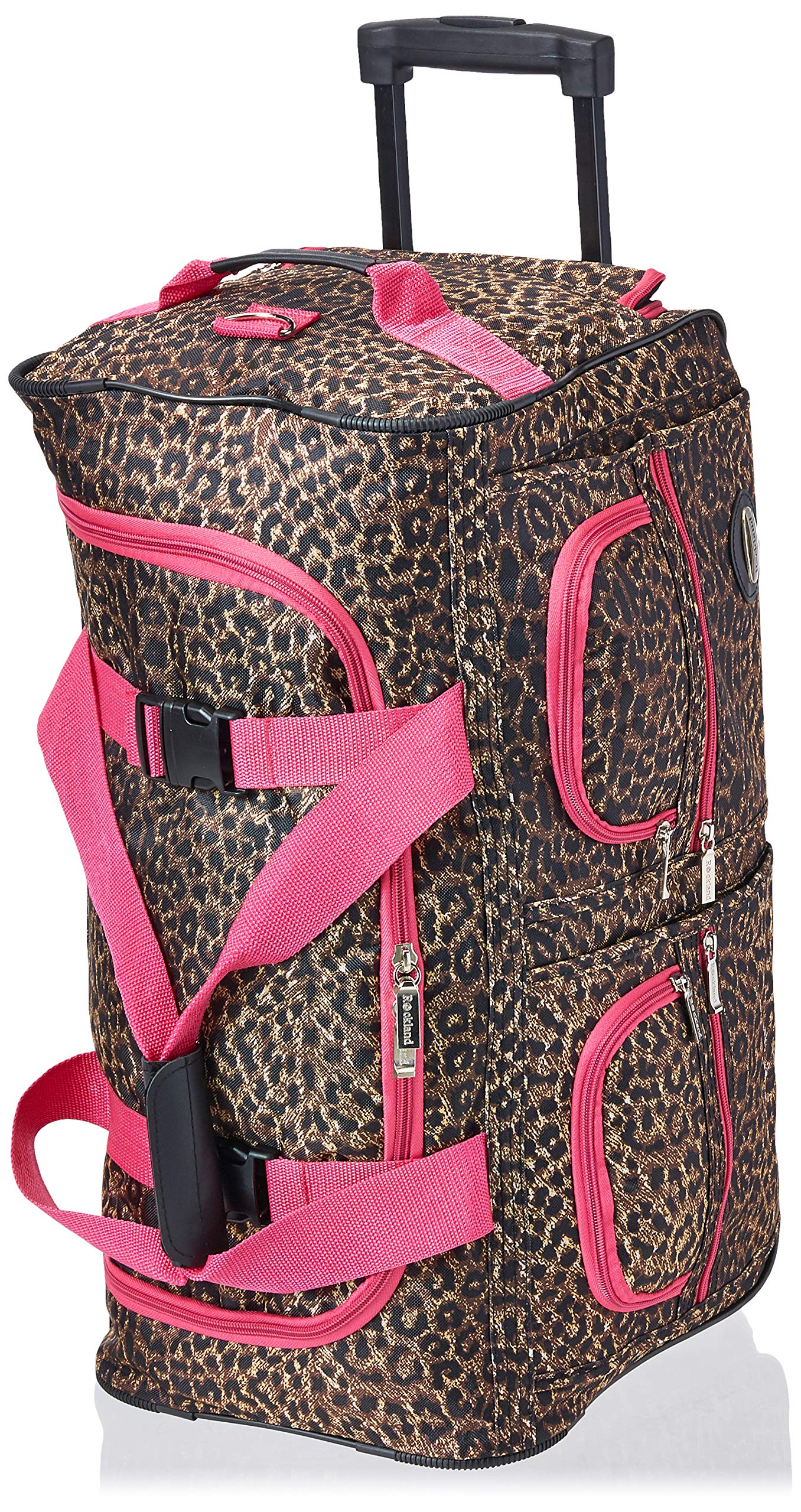 30 Inch  ROLLING DUFFLE - PINKLEOPARD