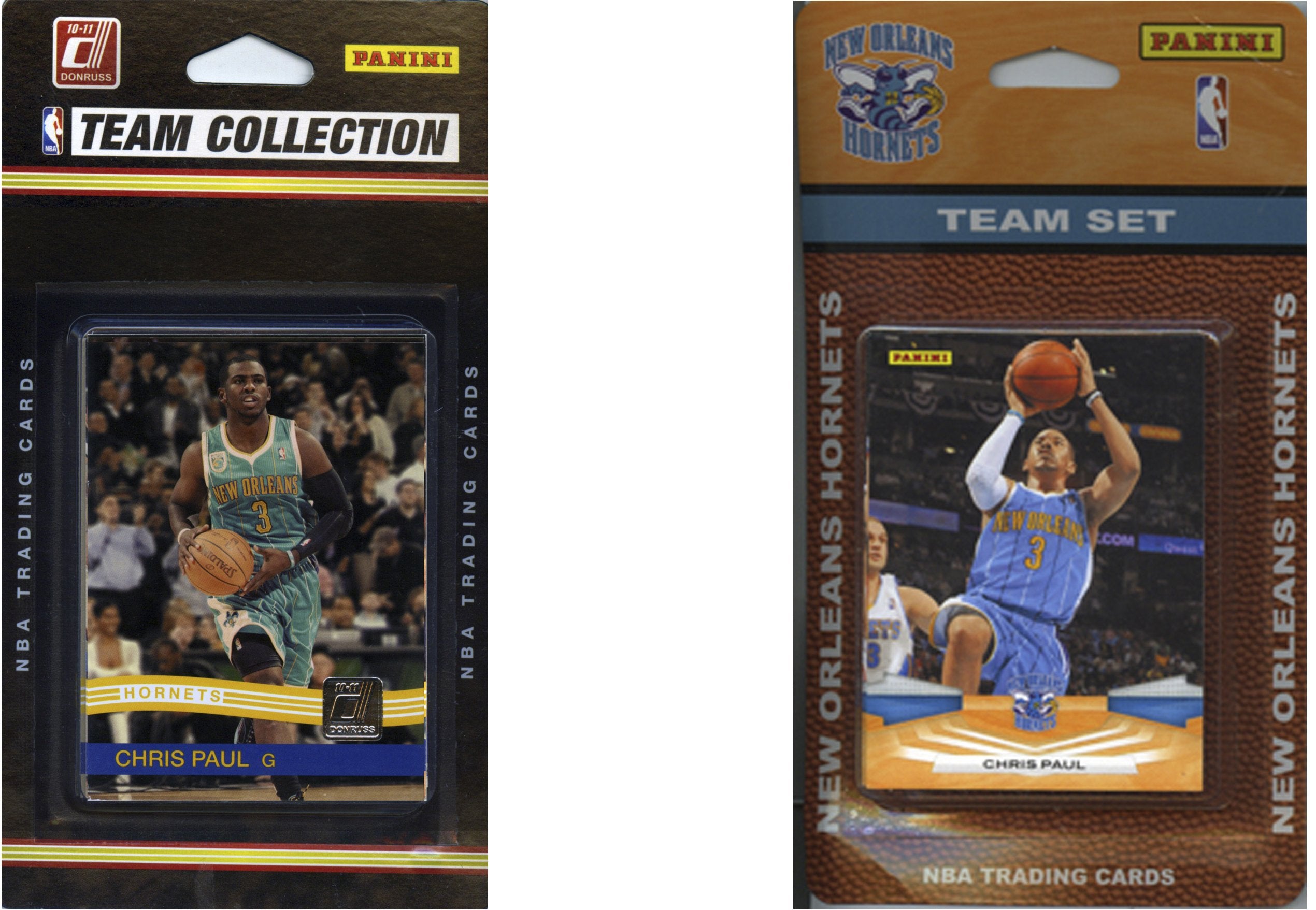 NBA New Orleans Hornets 2 Different Licensed Trading Card Team Sets