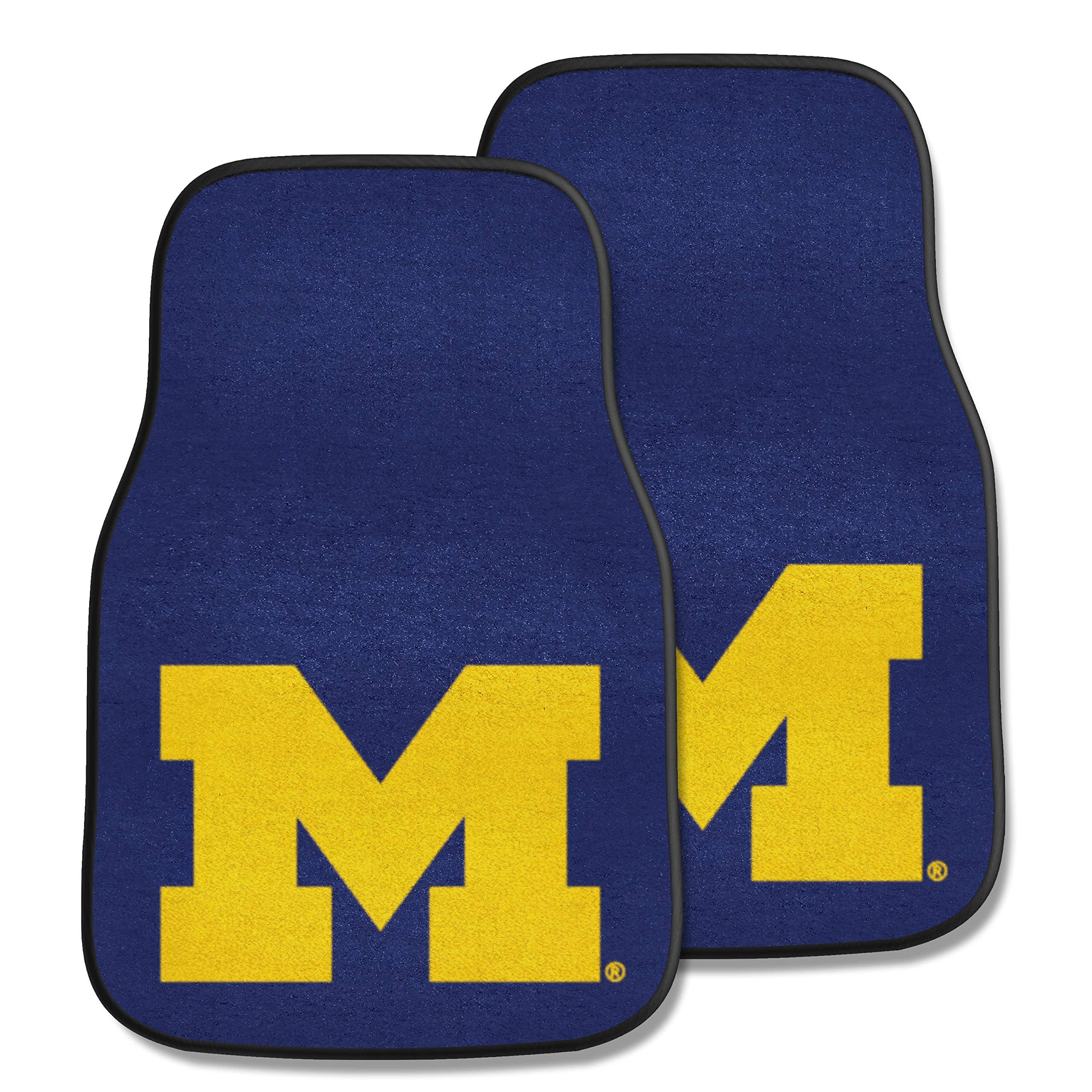 Fanmats - 5458 Ncaa University Of Michigan Wolverines Nylon Face Carpet Car Mat 18X27