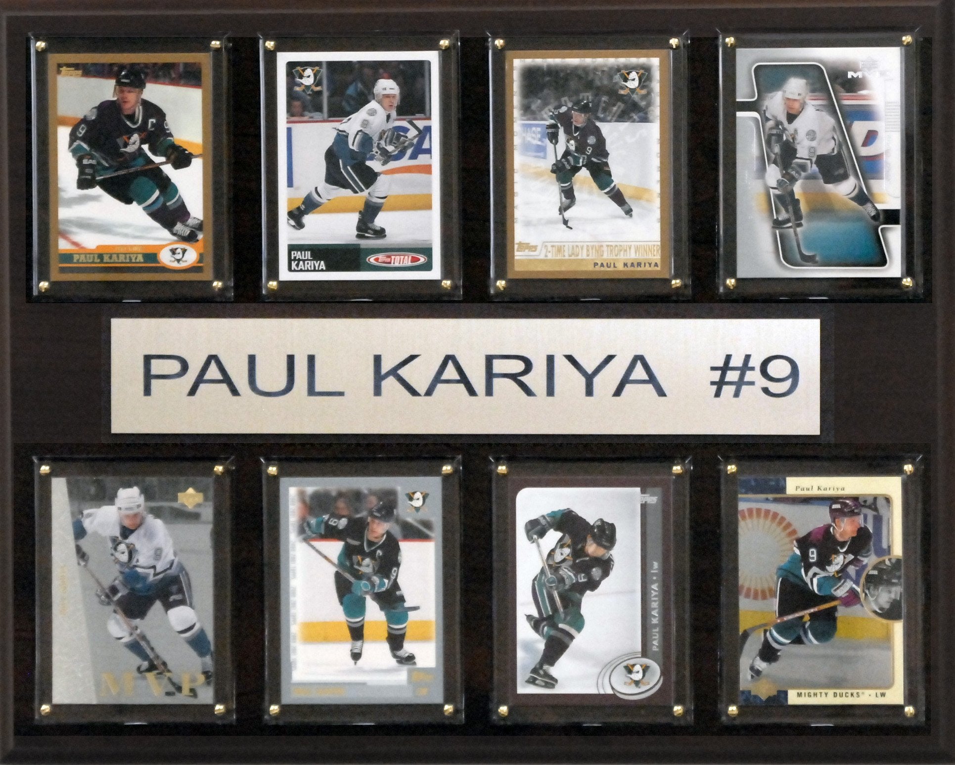 NHL 12x15″ Paul Karyia Anaheim Ducks 8-Card Plaque