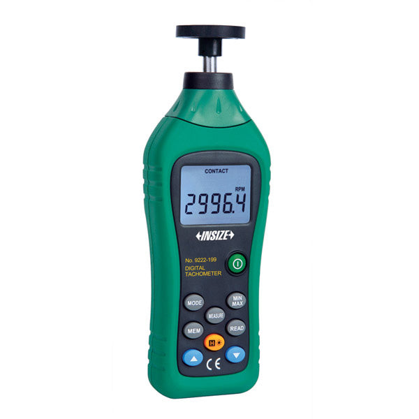 9222-199 Contact Digital Tachometer, 50 ~ 19999Rpm