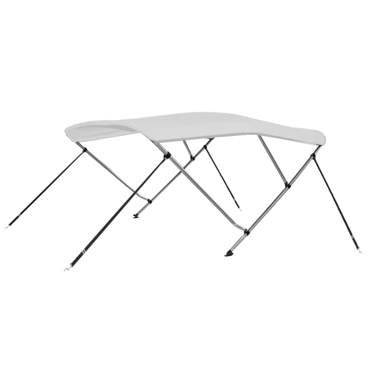 Vidaxl 3 Bow Bimini Top White 6'X6.4'X4.6'