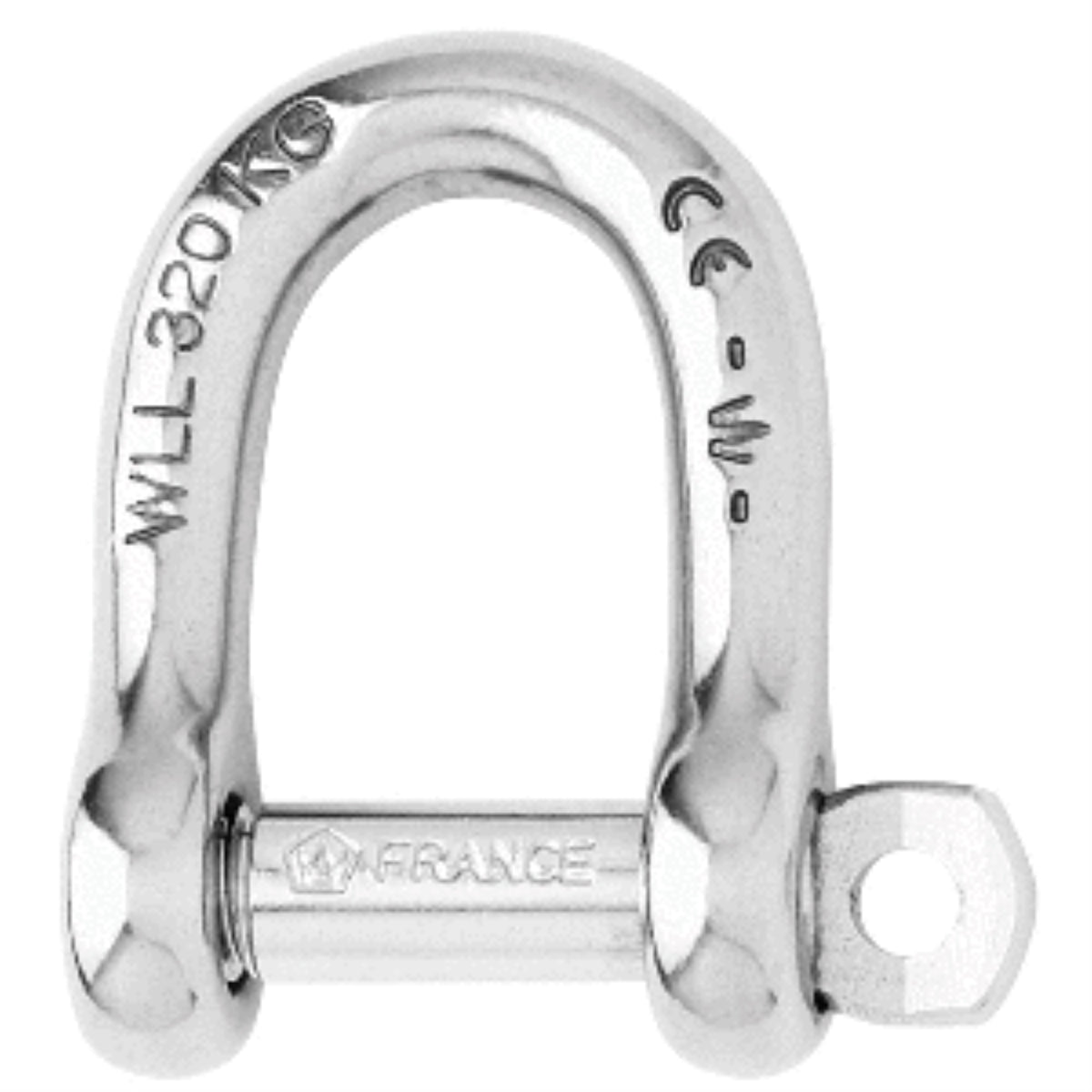 Wichard Self-Locking D Shackle - Diameter 10Mm - 13/32'