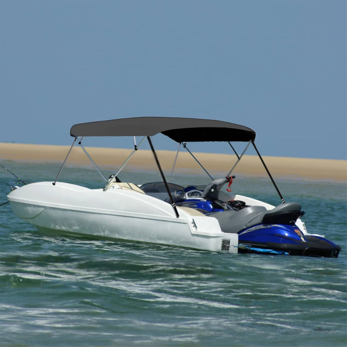 Vidaxl 4 Bow Bimini Top Anthracite 95.7'X(90.6'-96.1')X53.9'