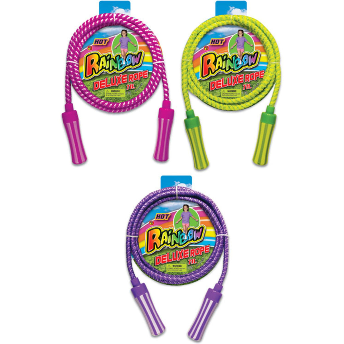 Rainbow Deluxe Jump Rope (Pack Of 24)