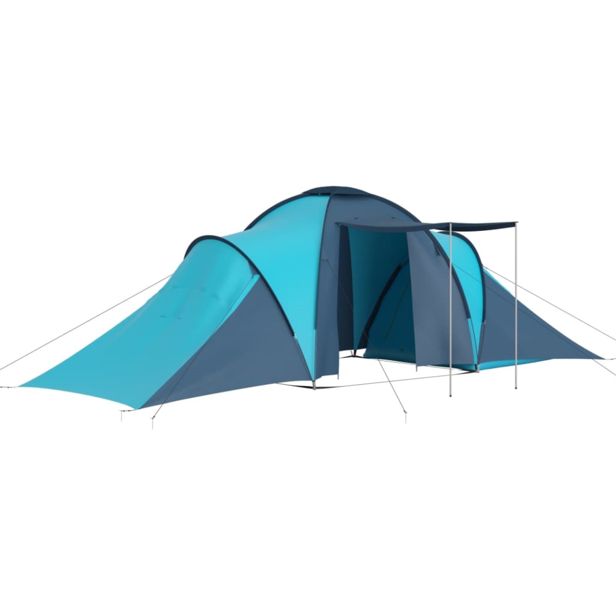 Vidaxl Camping Tent 6 Persons Blue And Light Blue