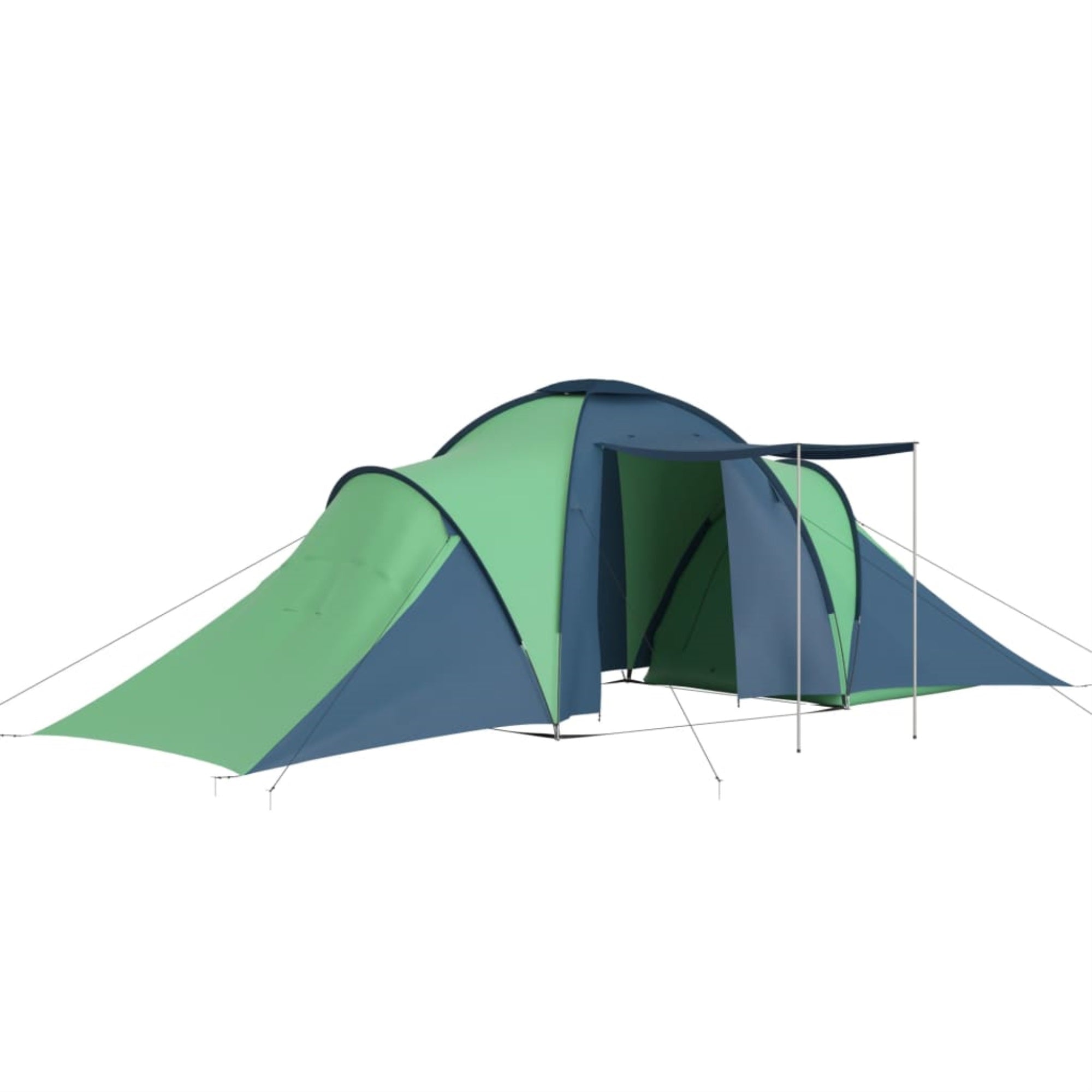 Vidaxl Camping Tent 6 Persons Blue And Green