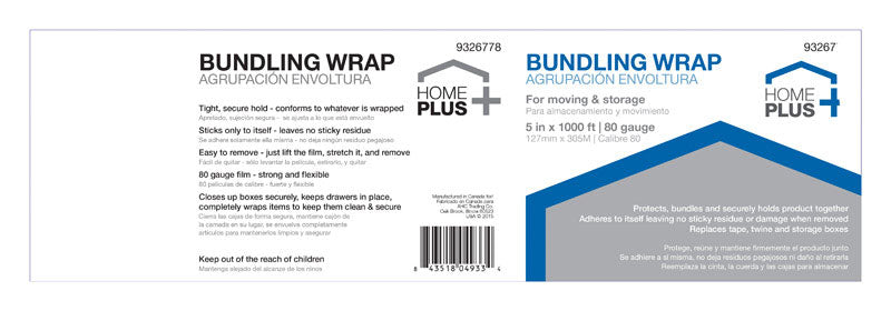 Stretch Film 5X1000' (Pack Of 1)