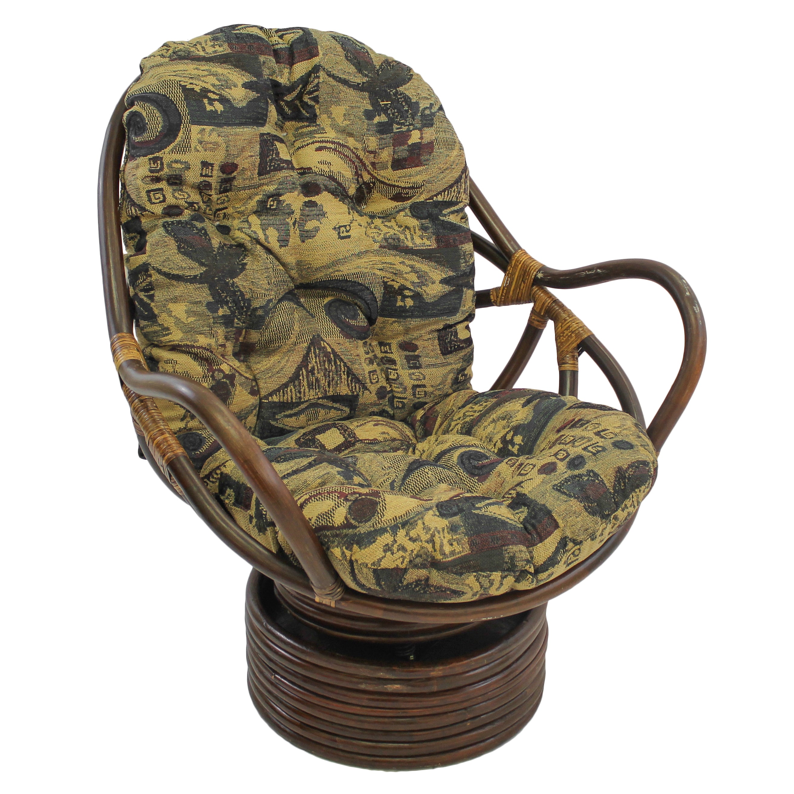 48-inch by 24-inch Jacquard Chenille Swivel Rocker Cushion - Antiquity