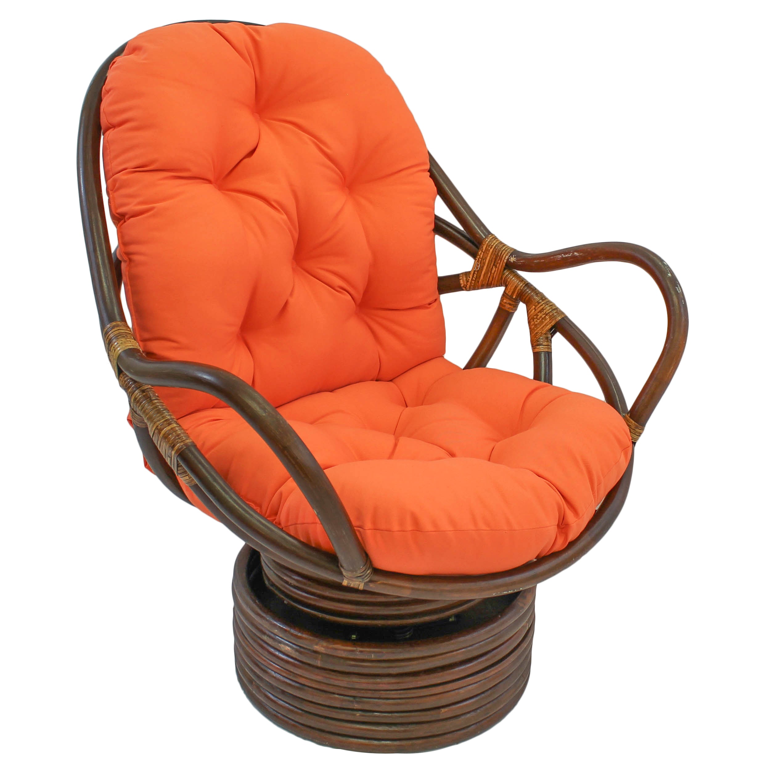 48-Inch By 24-Inch Solid Twill Swivel Rocker Cushion