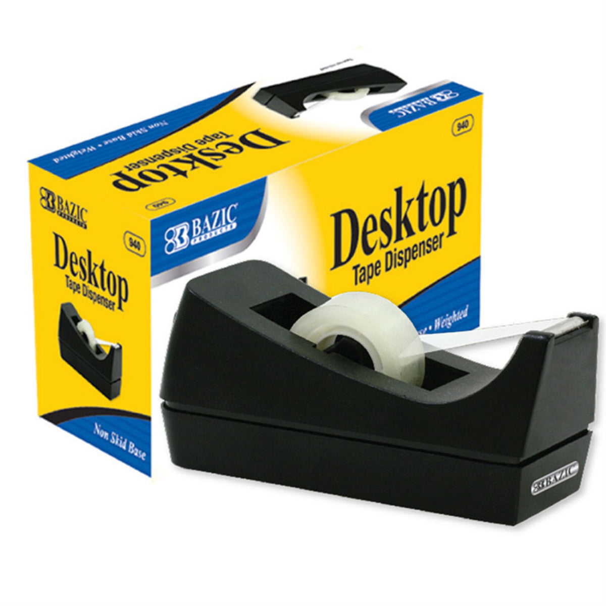 Bazic 1' Core Desktop Tape Dispenser