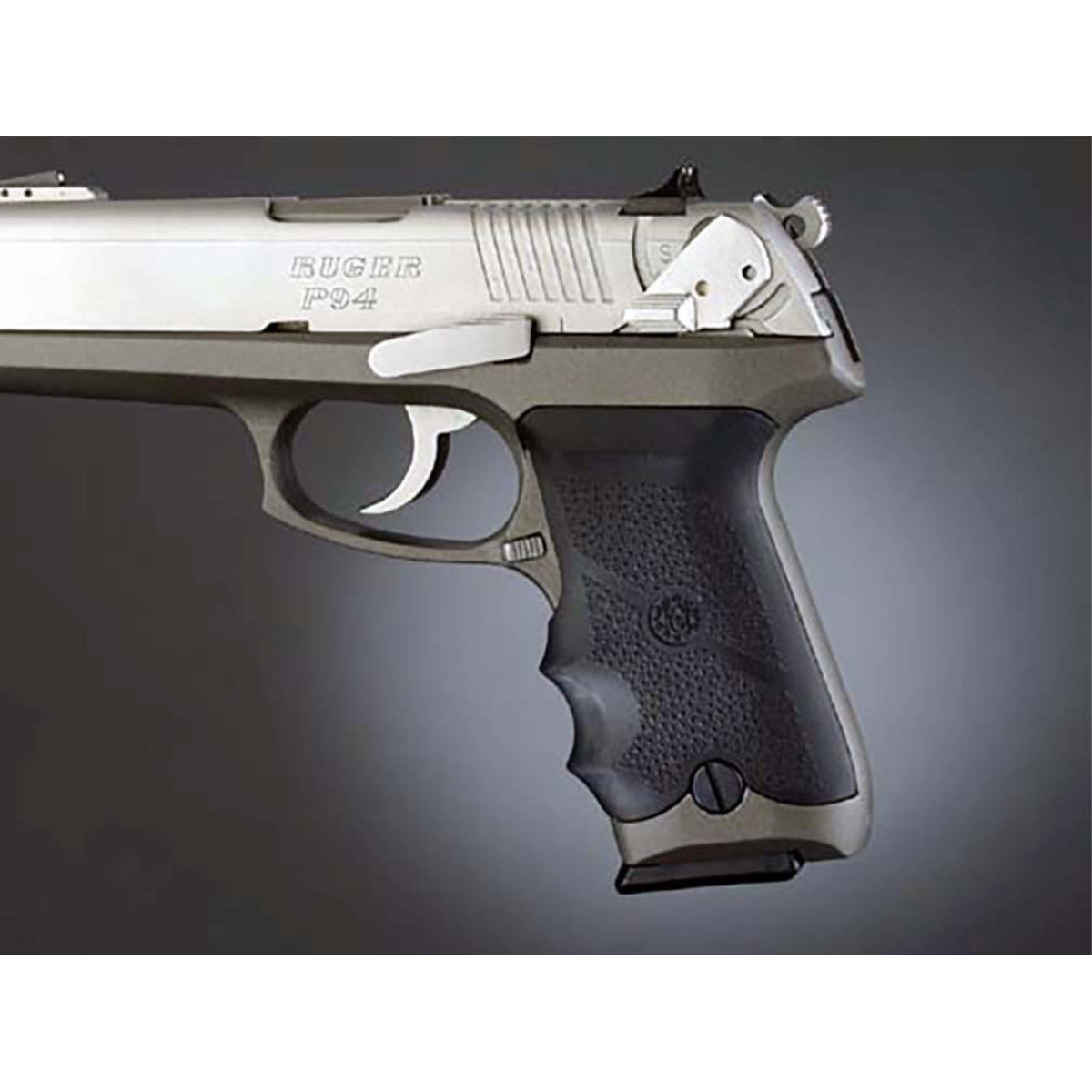 Hogue Ruger P94 Rubber Gripfinger Grooves Black