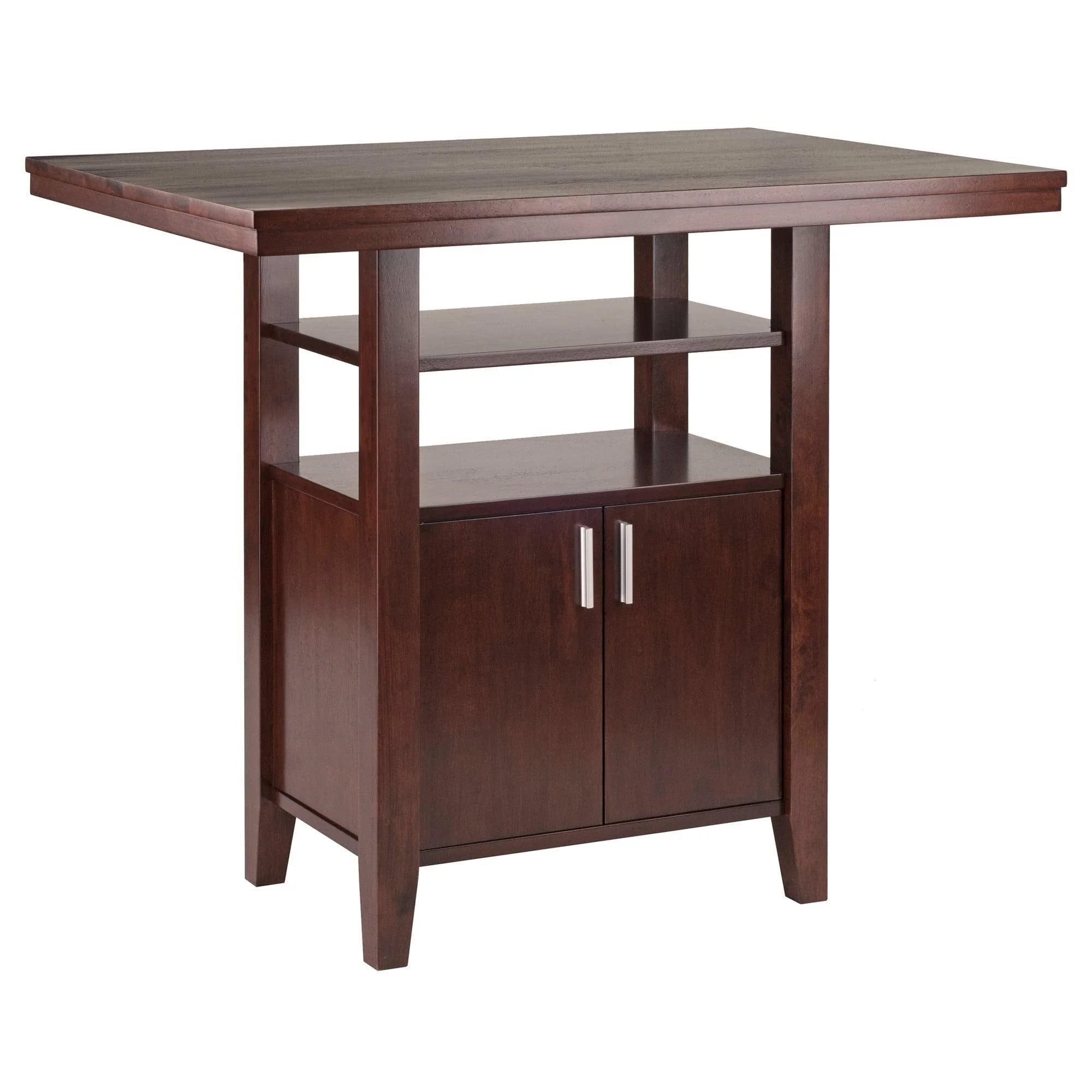 Casafoyer Albany High Dining Table, Walnut, 29.92 in x 41.73 in x 35.83 in
