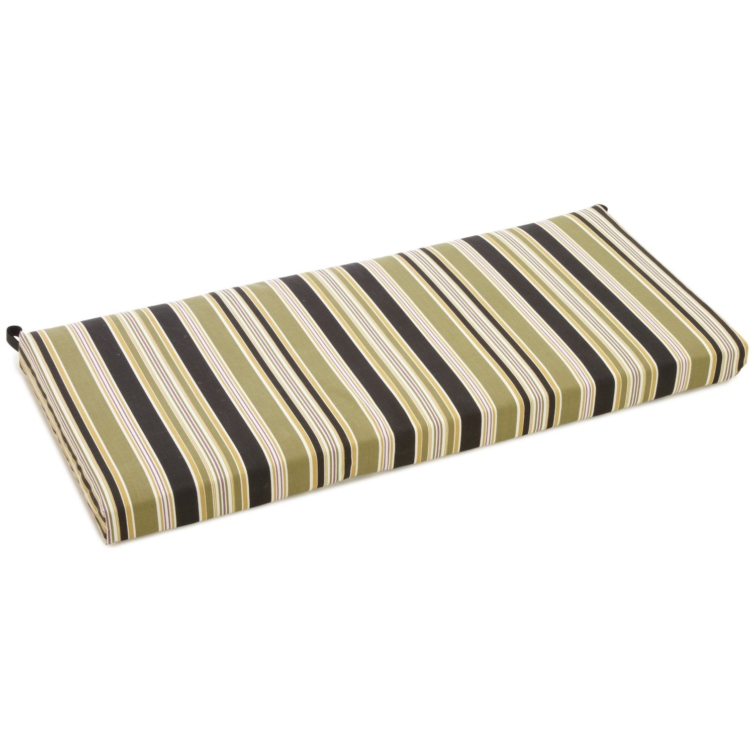 40-inch by 19-inch Outdoor Spun Polyester Loveseat Cushion - Eastbay Onyx