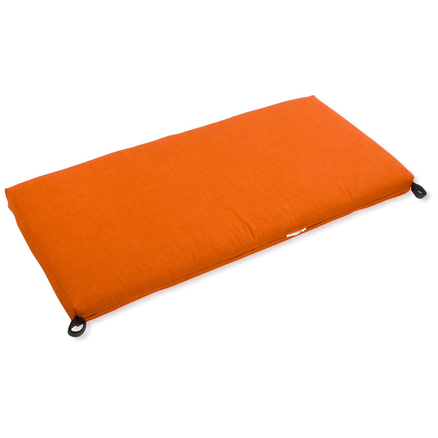 40-inch by 19-inch Outdoor Spun Polyester Loveseat Cushion - Tangerine Dream