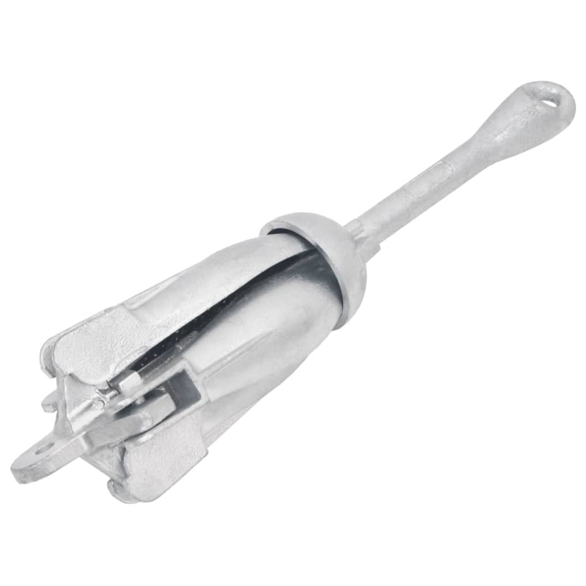 Vidaxl Folding Anchor Silver 5.5 Lb Malleable Iron