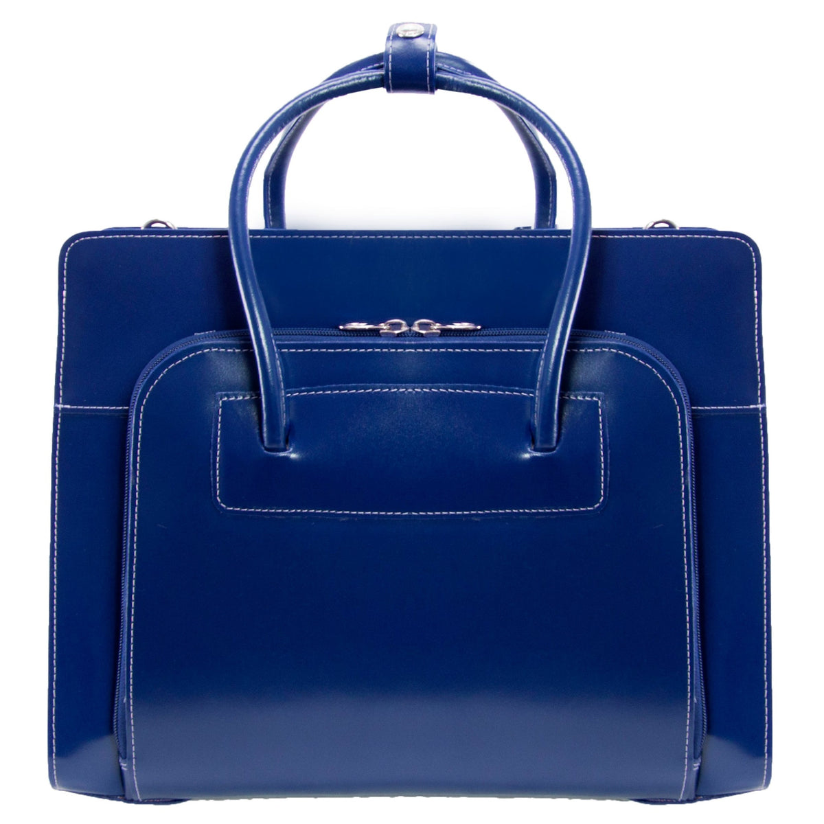 W Series | Lake Forest | 15 Leather Laptop Briefcase - Navy