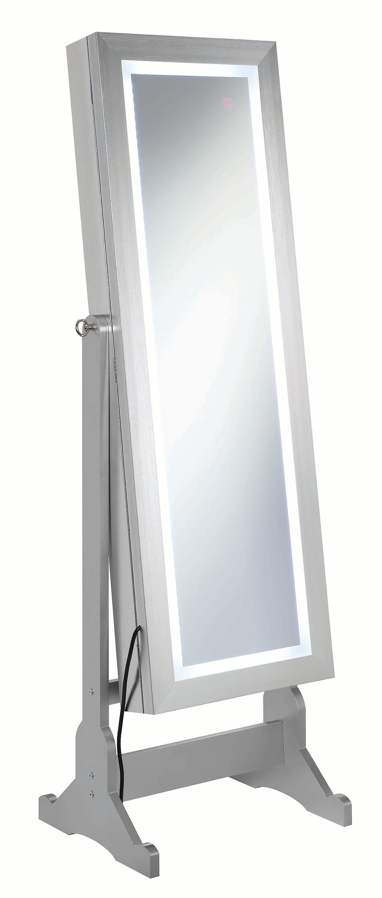 Silver Jewelry Cheval Mirror