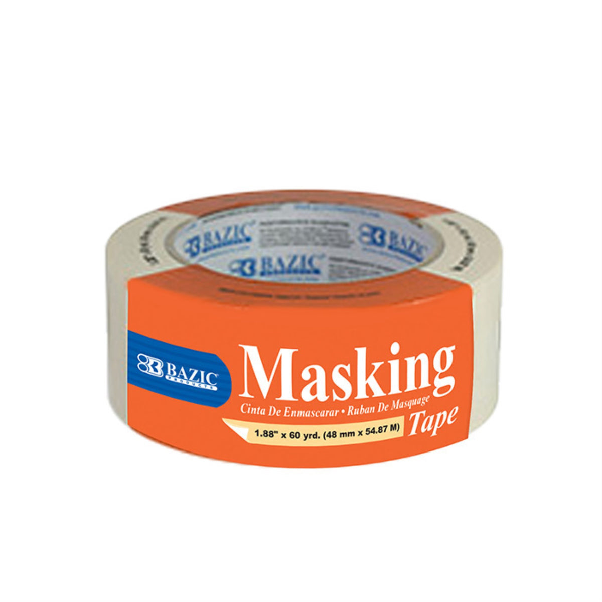 Bazic 1.88' X 2160' (60 Yards) General Purpose Masking Tape