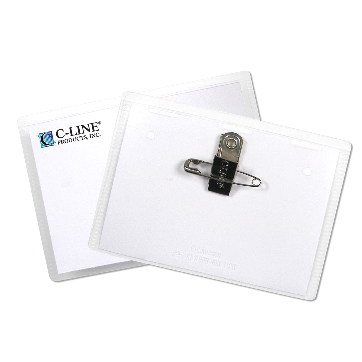 Clip/Pin Combo Style Name Badges, Sealed With Inserts, 4 X 3, 50/Bx, 95743