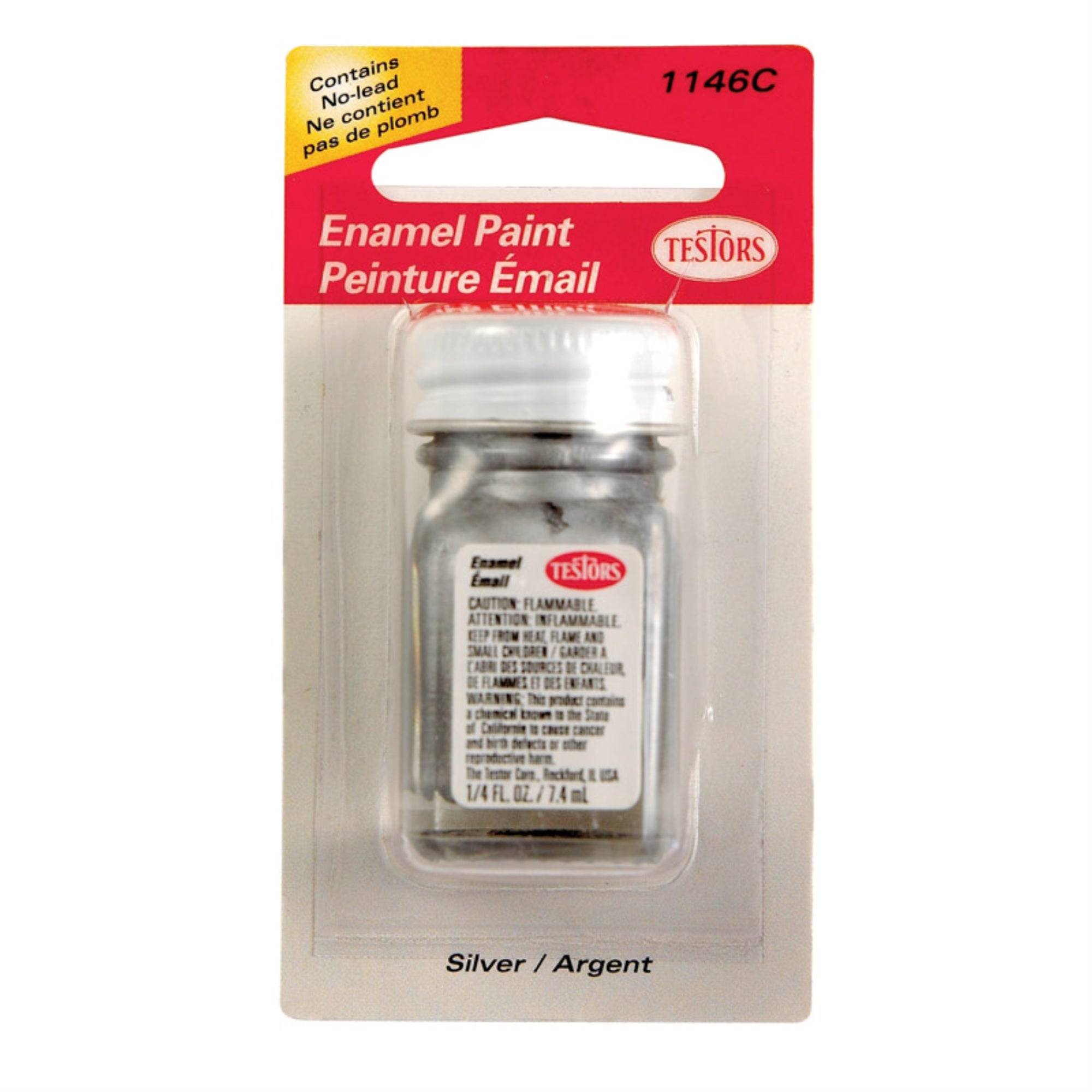Hobby Paint 1/4Oz Silver (Pack Of 6)