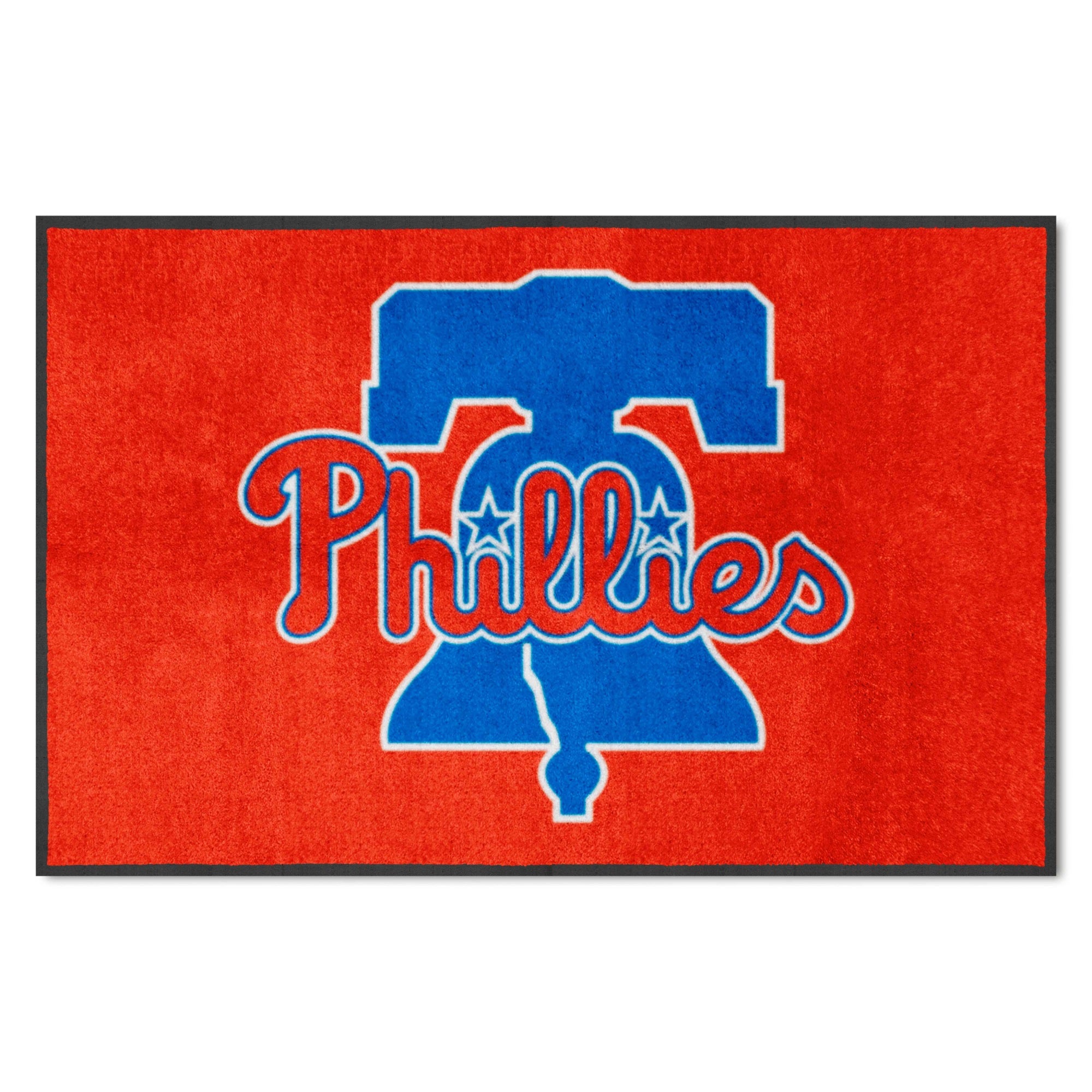 Philadelphia Phillies 4X6 High-Traffic Mat With Durable Rubber Backing - Landscape Orientation