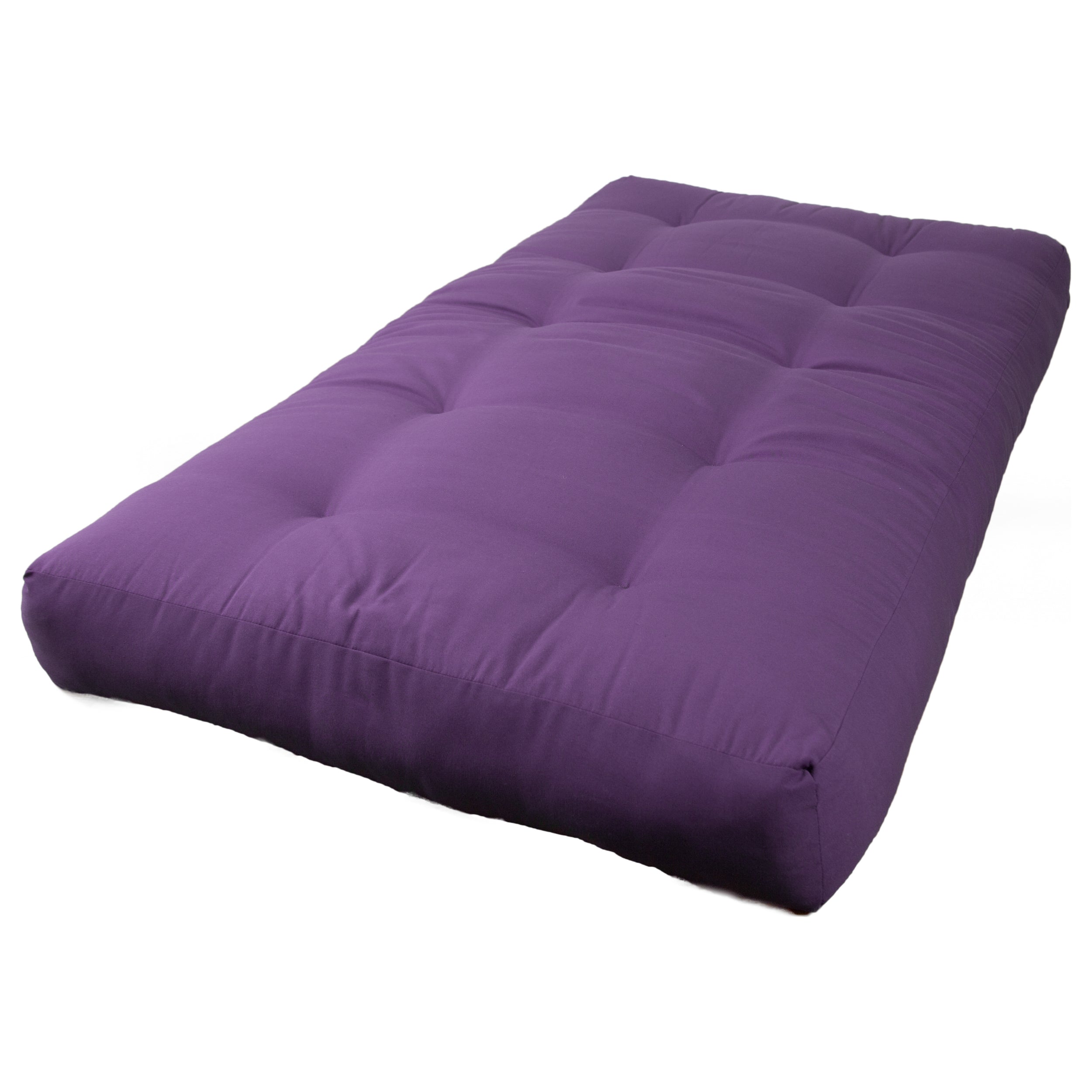 Blazing Needles Renewal 7-inch Twill Twin-size Futon Mattress - Grape - Grape