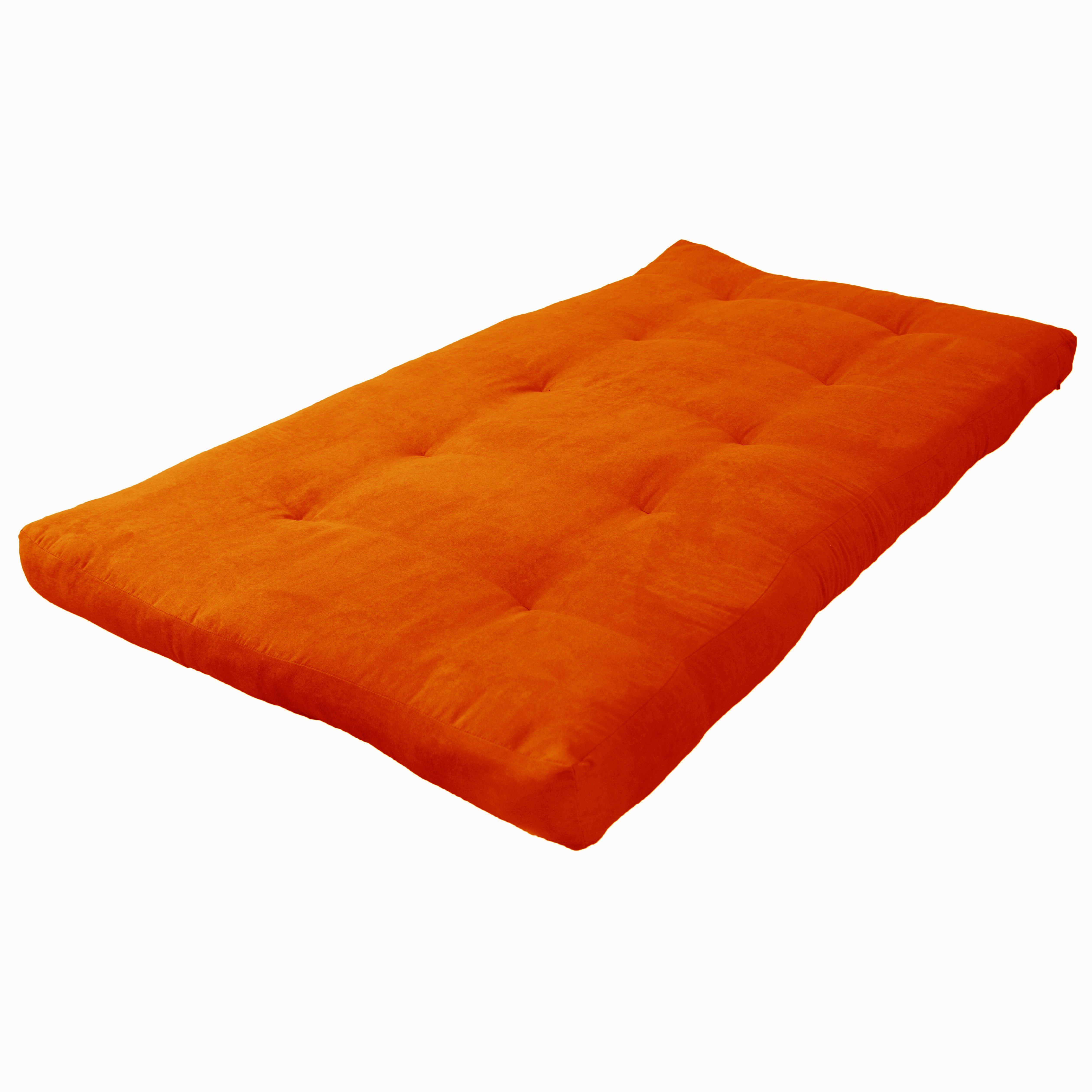 Blazing Needles Vitality 6-inch Microsuede Twin-size Futon Mattress - Tangerine Dream - Tangerine Dream