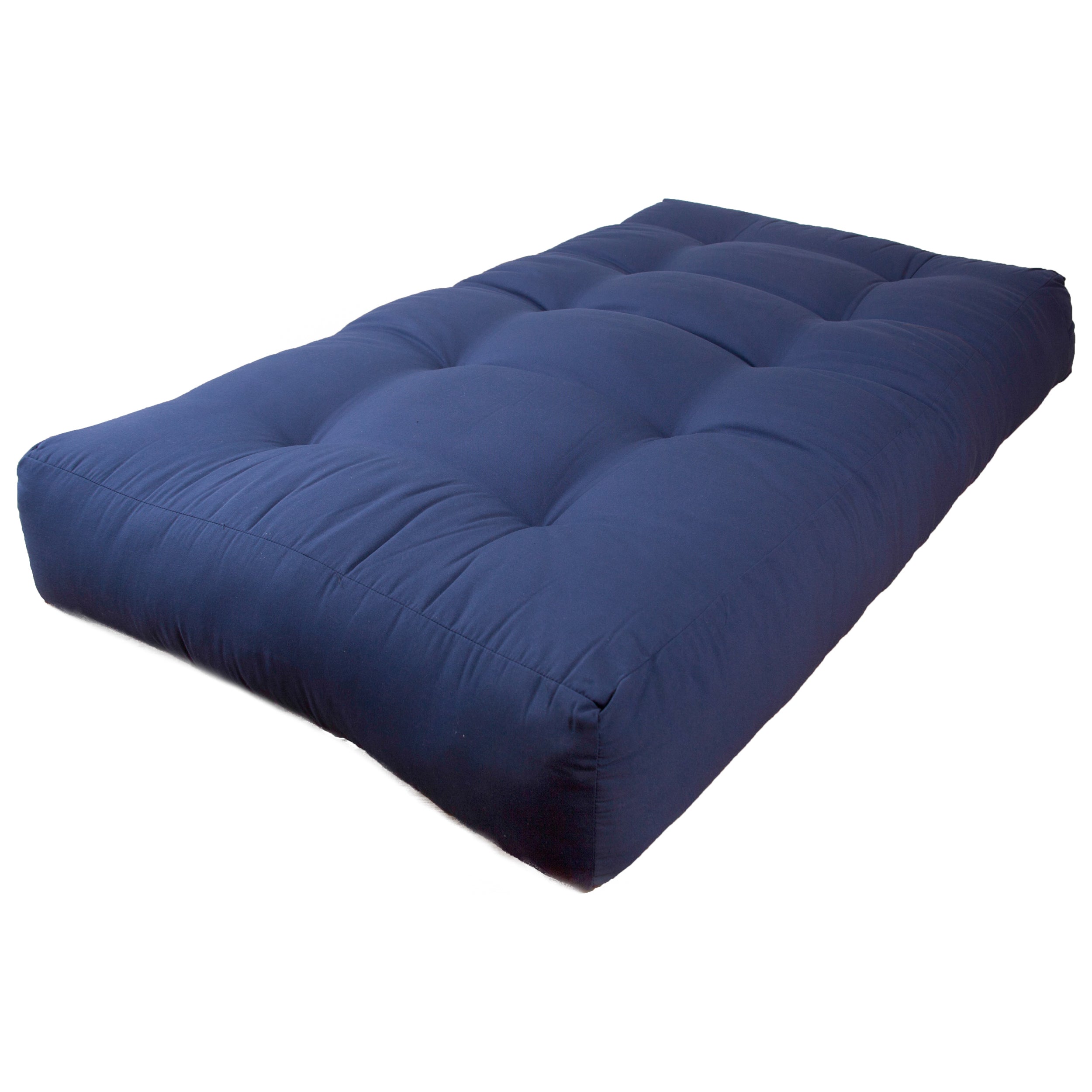 Blazing Needles Renewal 9-inch Twill Twin-size Futon Mattress - Aqua Blue - Navy