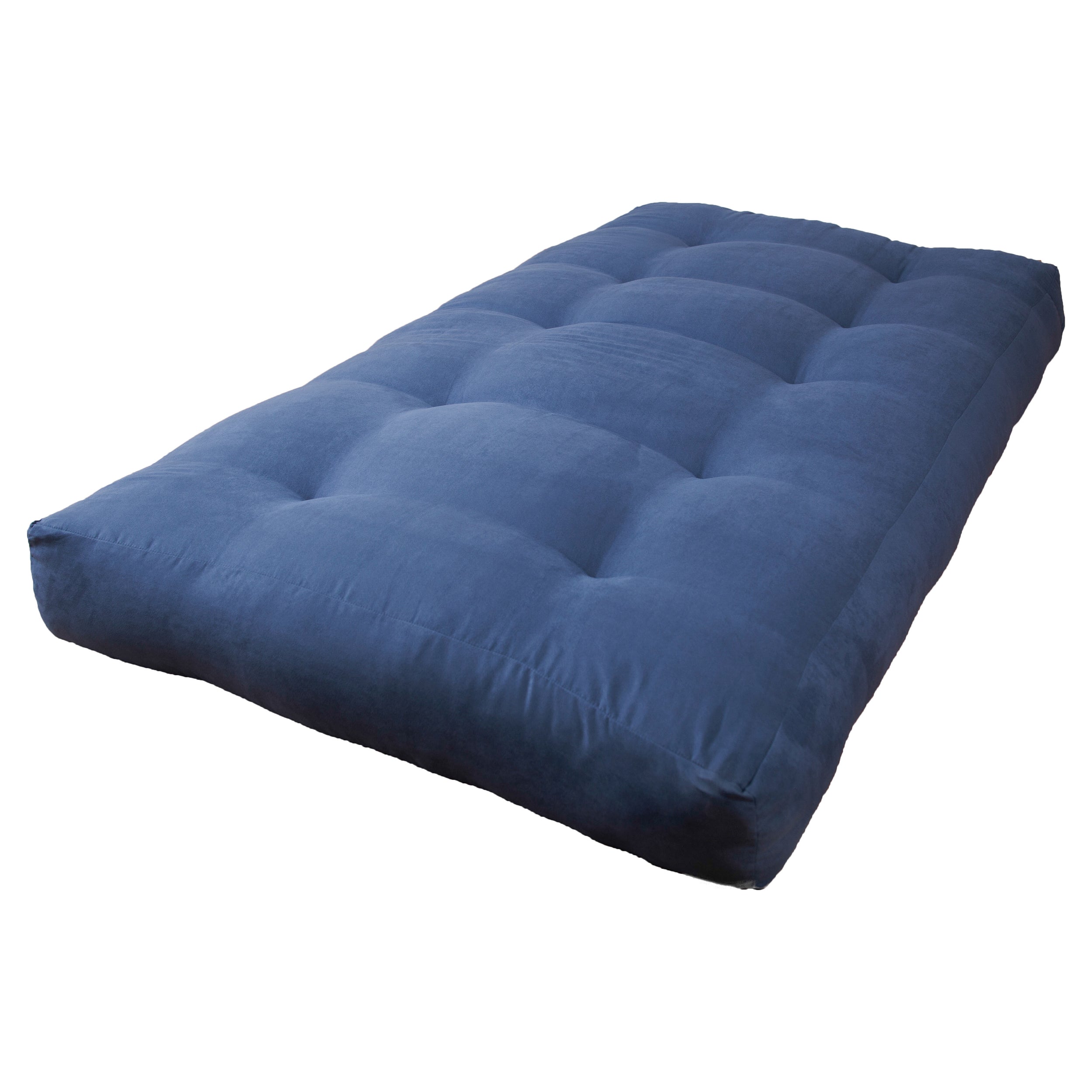 Blazing Needles Vitality 8-inch Microsuede Twin-size Futon Mattress - Indigo - Indigo