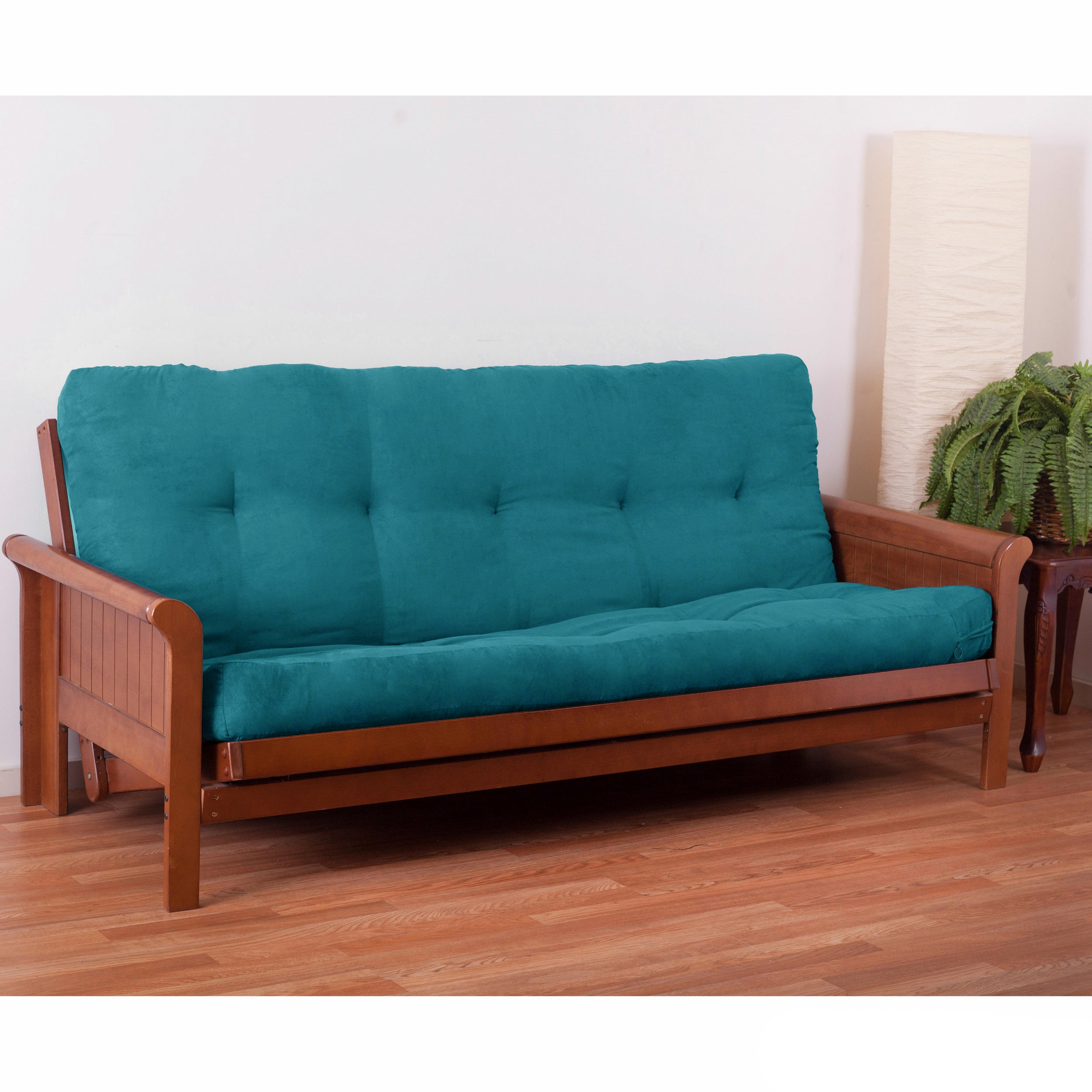 Blazing Needles Vitality 5-inch Microsuede Full-size Futon Mattress - Aqua Blue - Aqua Blue