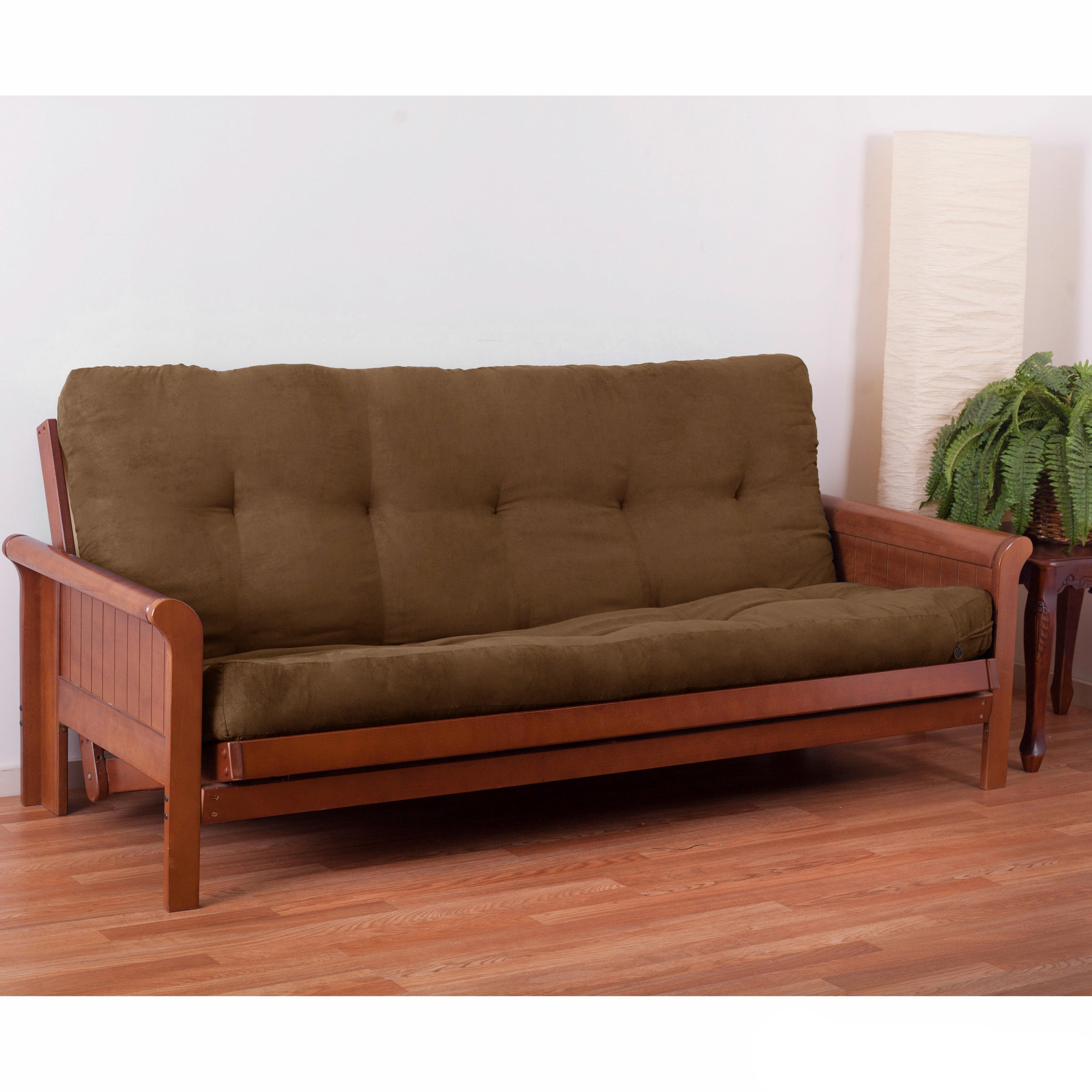 Blazing Needles Vitality 5-inch Microsuede Full-size Futon Mattress - Saddle Brown - Saddle Brown