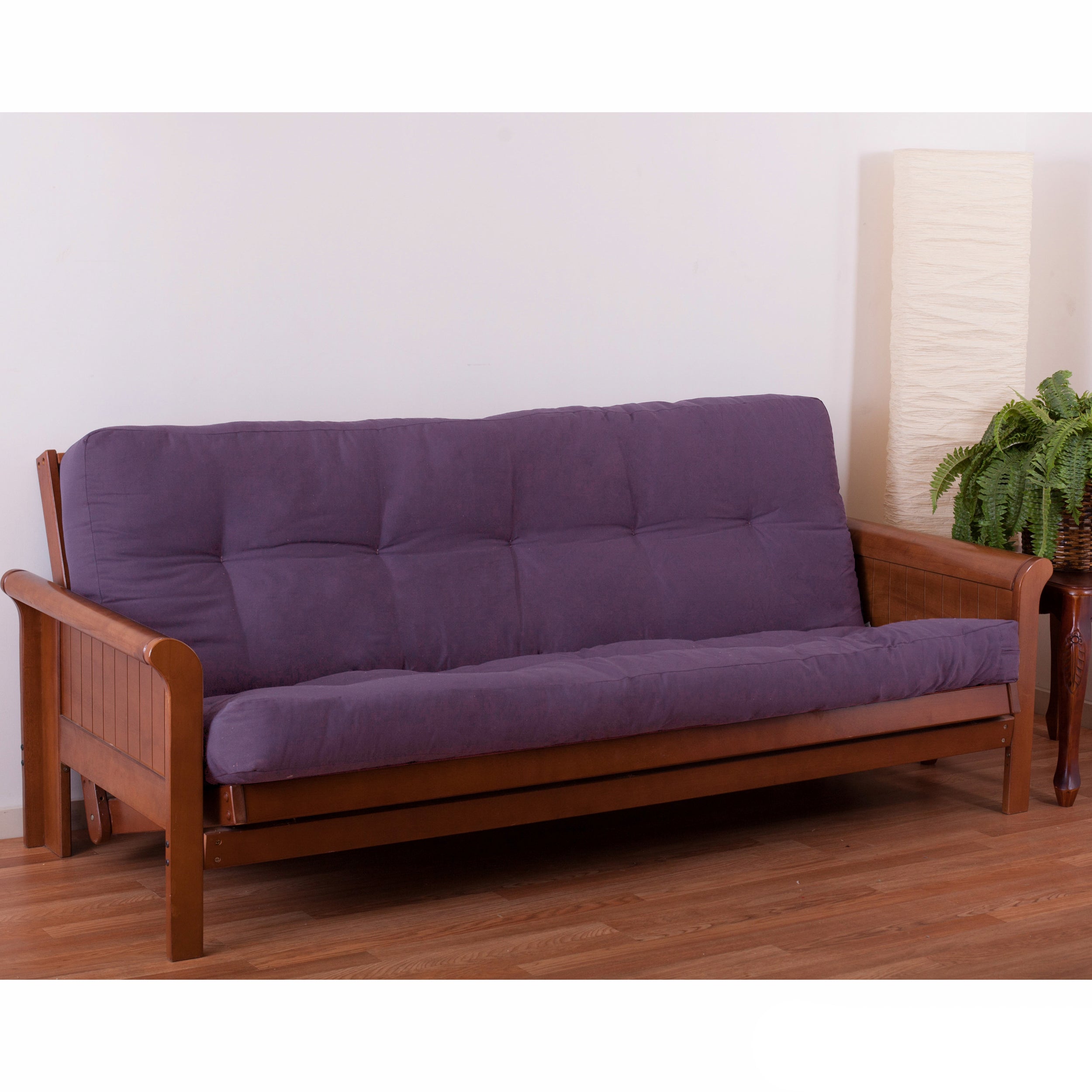 Blazing Needles Renewal 5-inch Twill Full-size Futon Mattress - Grape - Grape
