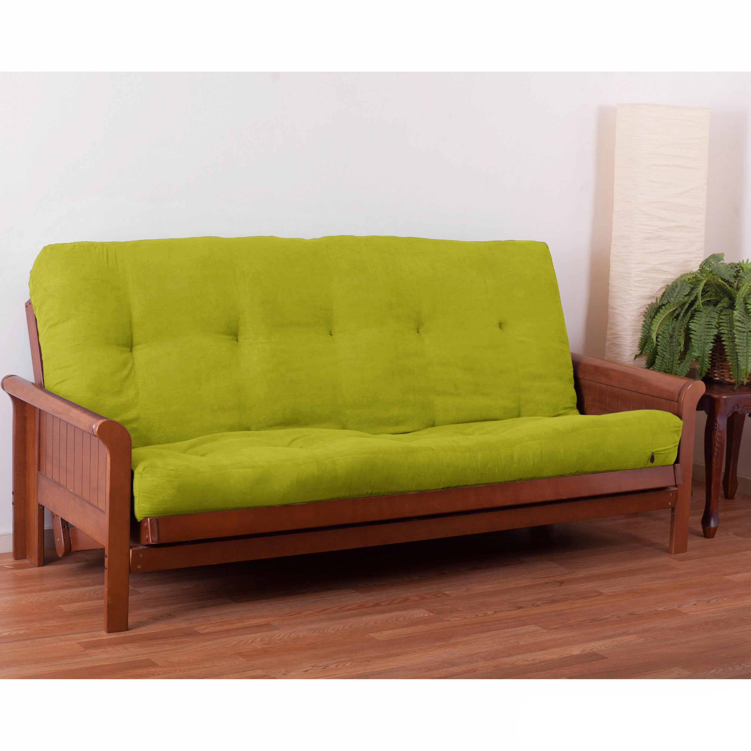 Blazing Needles Vitality 7-inch Microsuede Full-size Futon Mattress - Mojito Lime - Mojito Lime