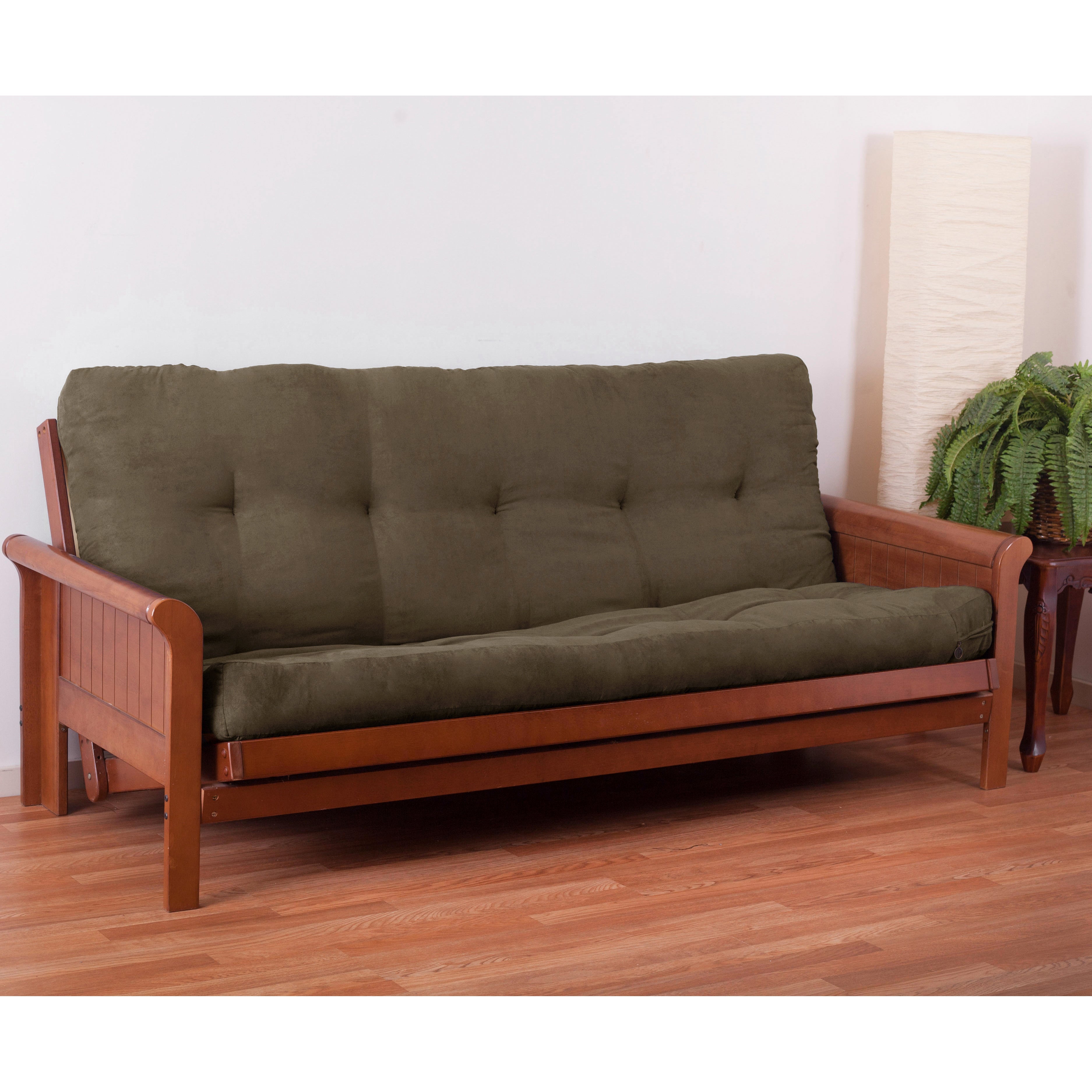 Blazing Needles Vitality 6-inch Microsuede Full-size Futon Mattress - Java - Java