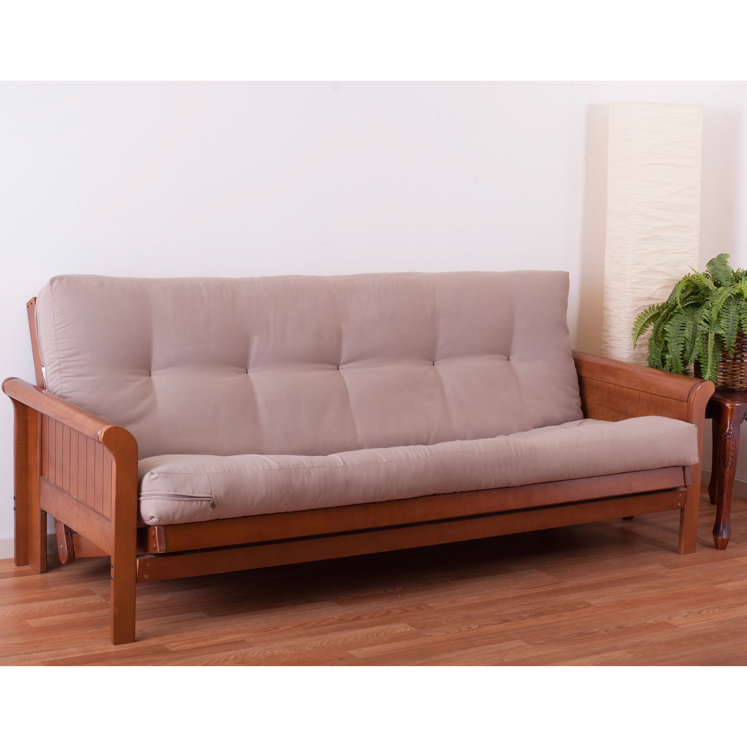 Blazing Needles Renewal 6-inch Twill Full-size Futon Mattress - Toffee - Toffee