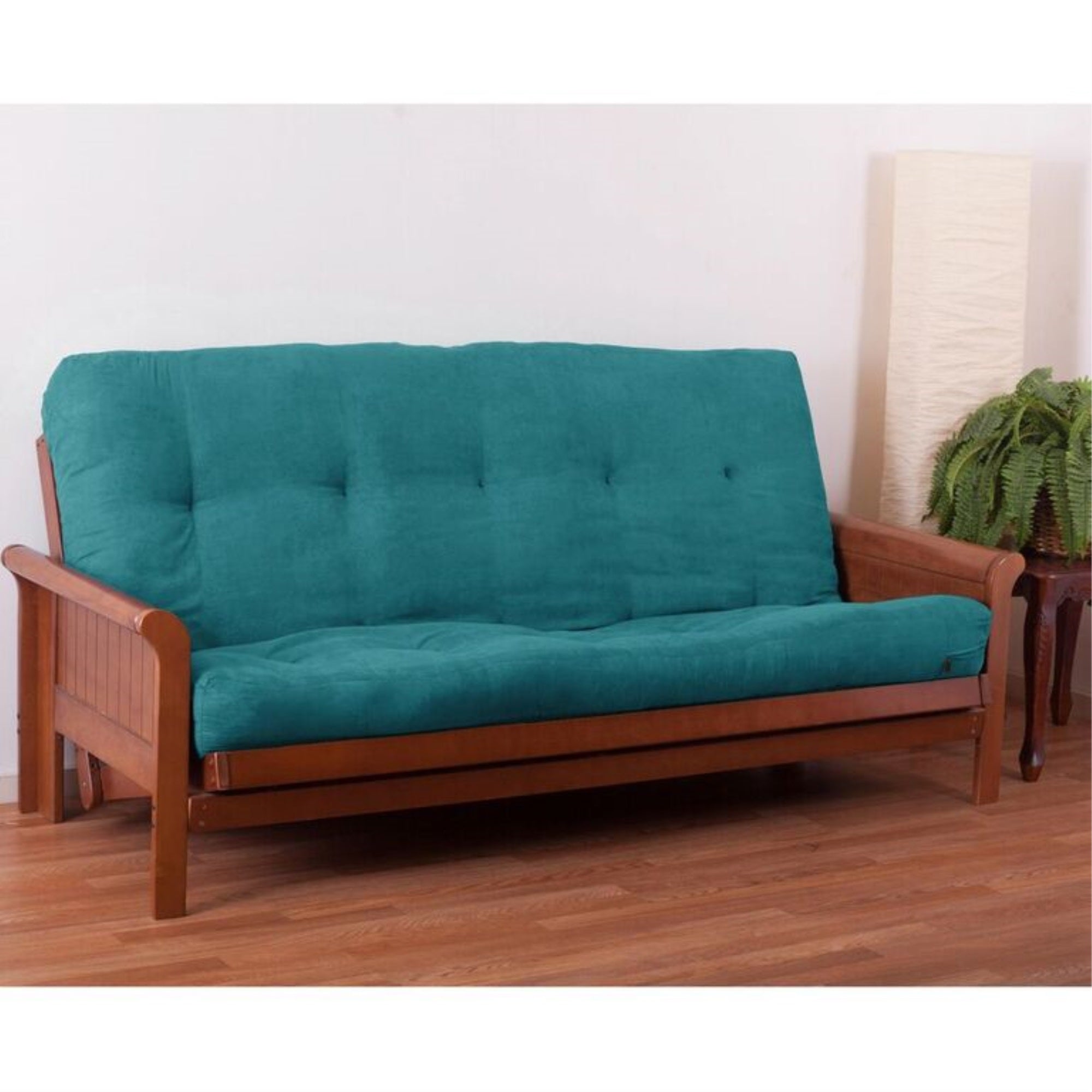 Blazing Needles Renewal 9-inch Microsuede Full-size Futon Mattress - Aqua Blue - Aqua Blue