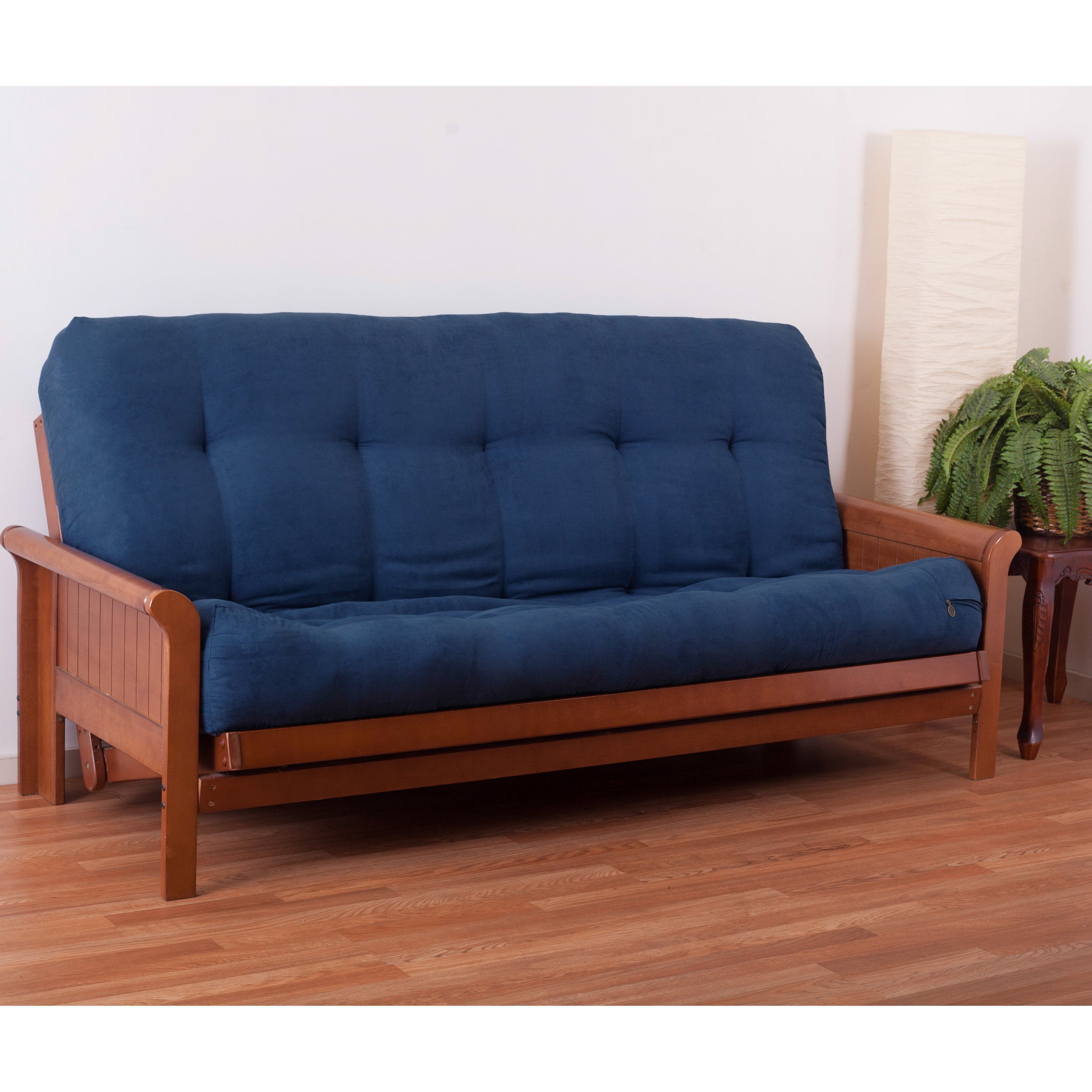 Blazing Needles Renewal 9-inch Microsuede Full-size Futon Mattress - Indigo - Indigo