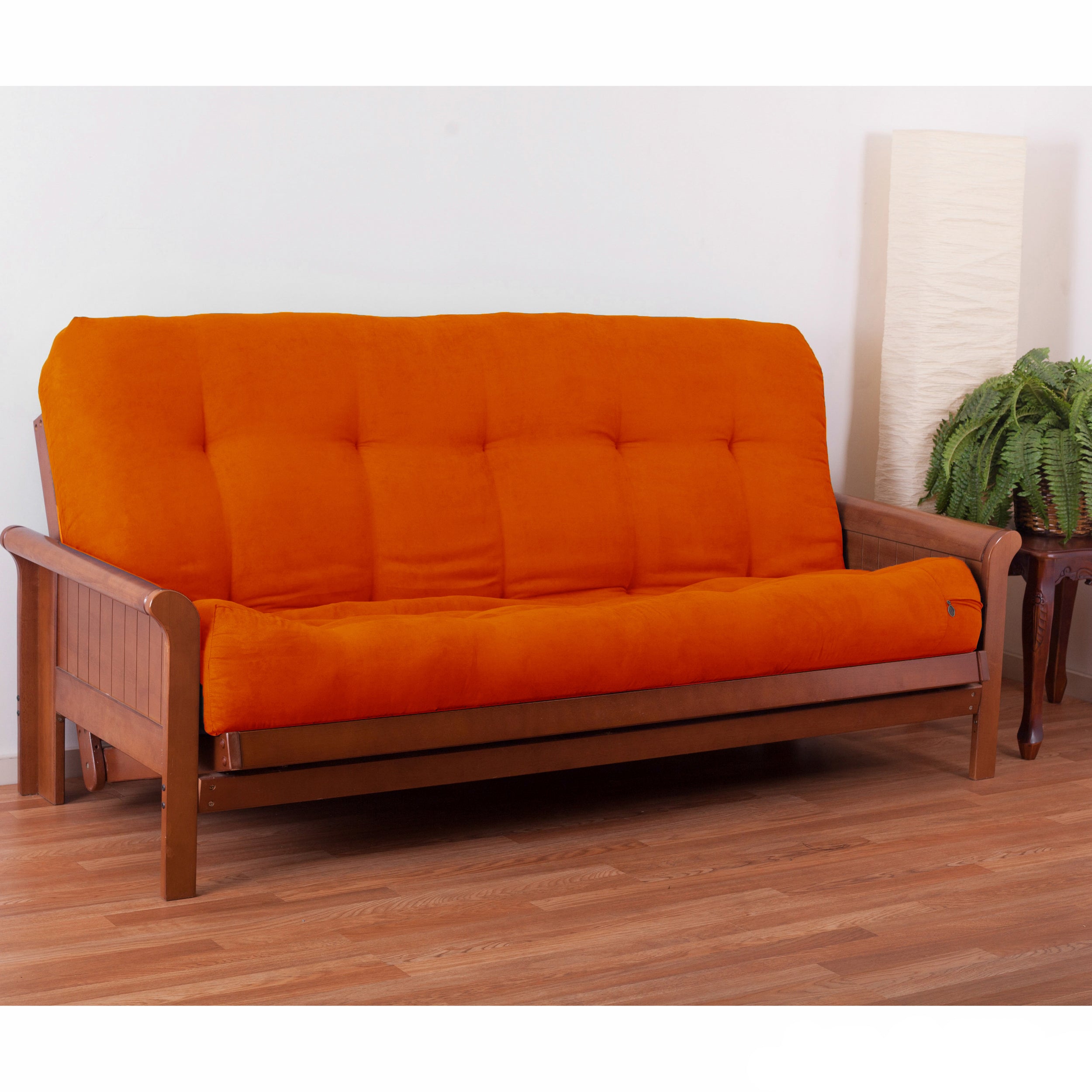 Blazing Needles Renewal 9-inch Microsuede Full-size Futon Mattress - Tangerine Dream - Tangerine Dream