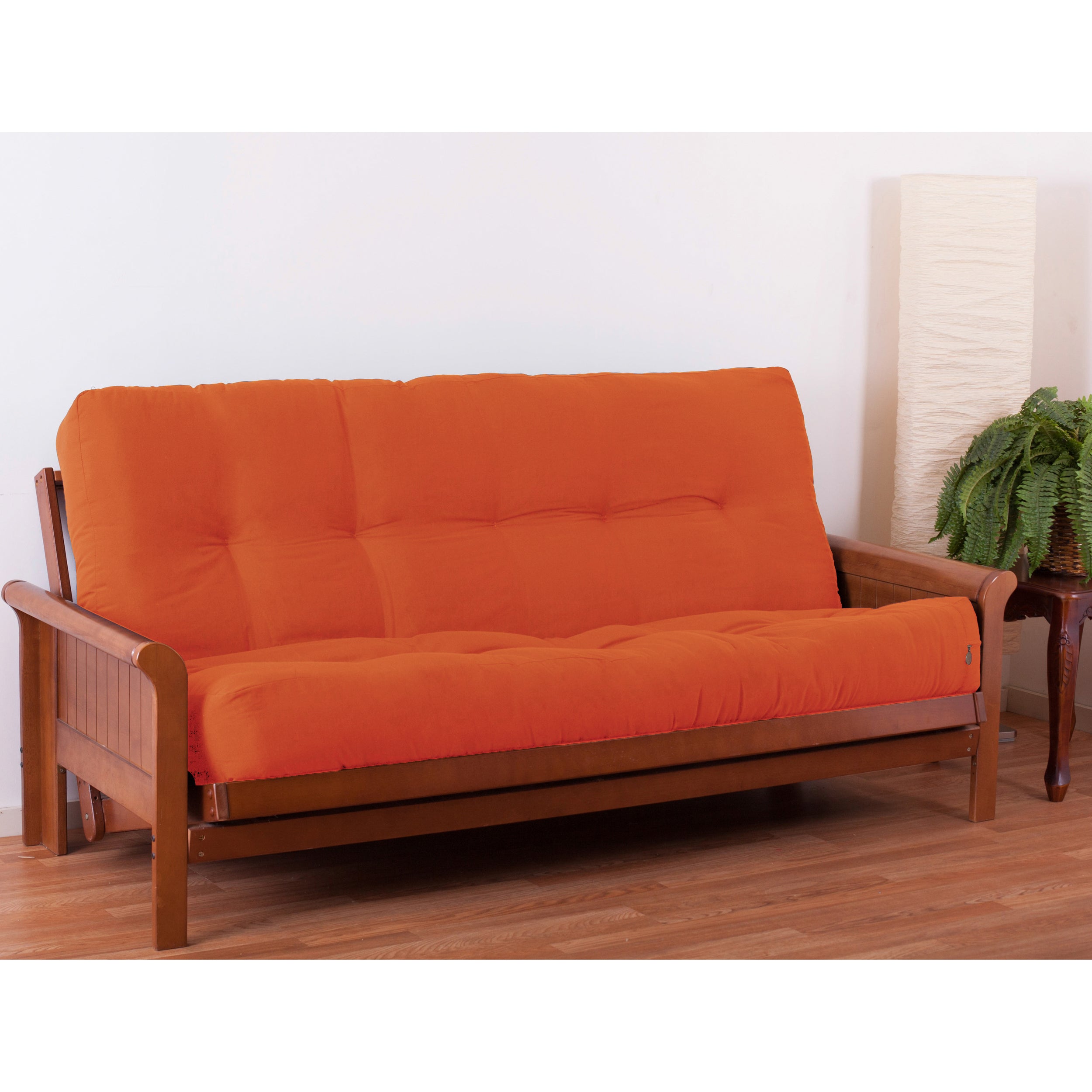 Blazing Needles Renewal 9-inch Twill Full-size Futon Mattress - Tangerine Dream - Tangerine Dream