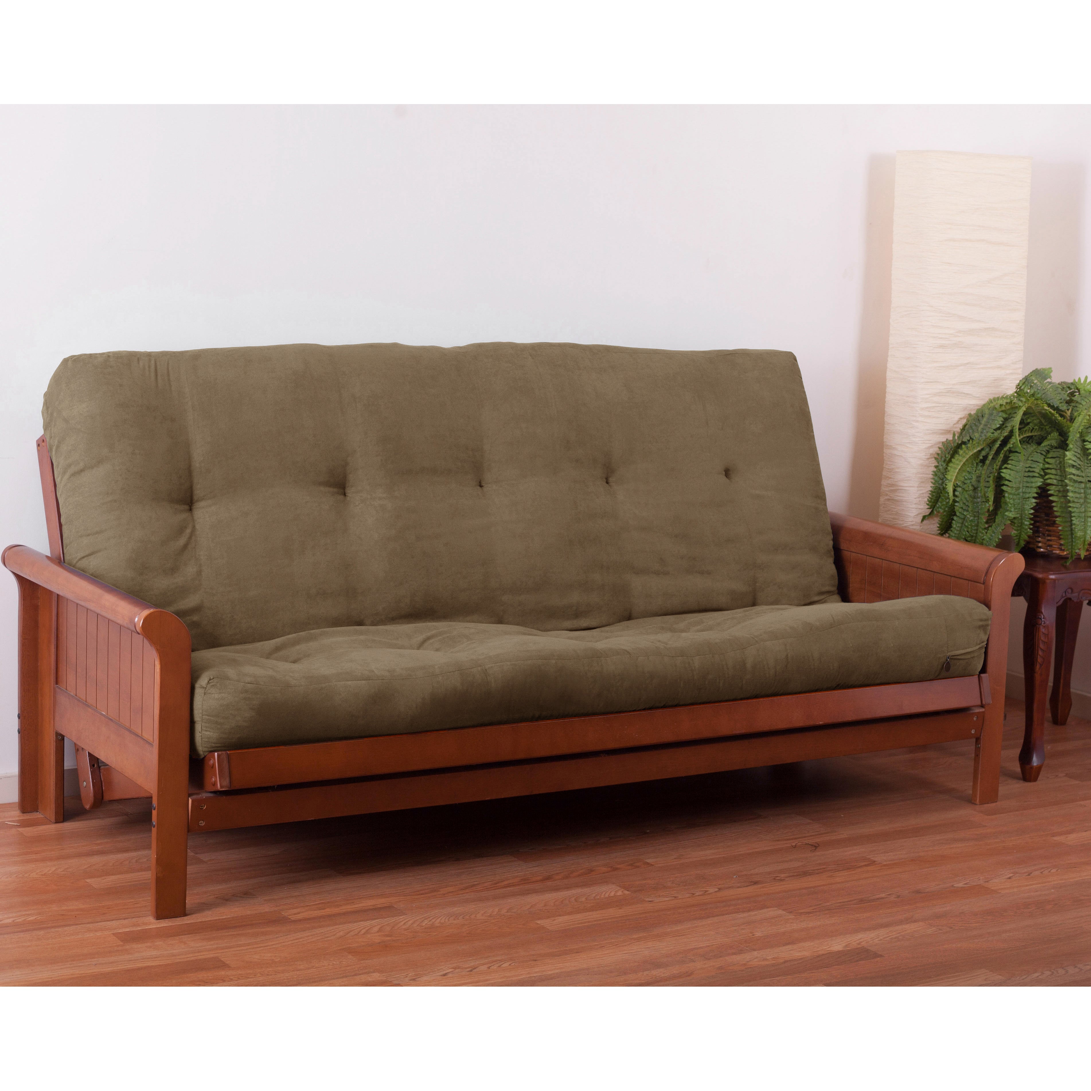 Blazing Needles Vitality 8-inch Microsuede Full-size Futon Mattress - Java - Java