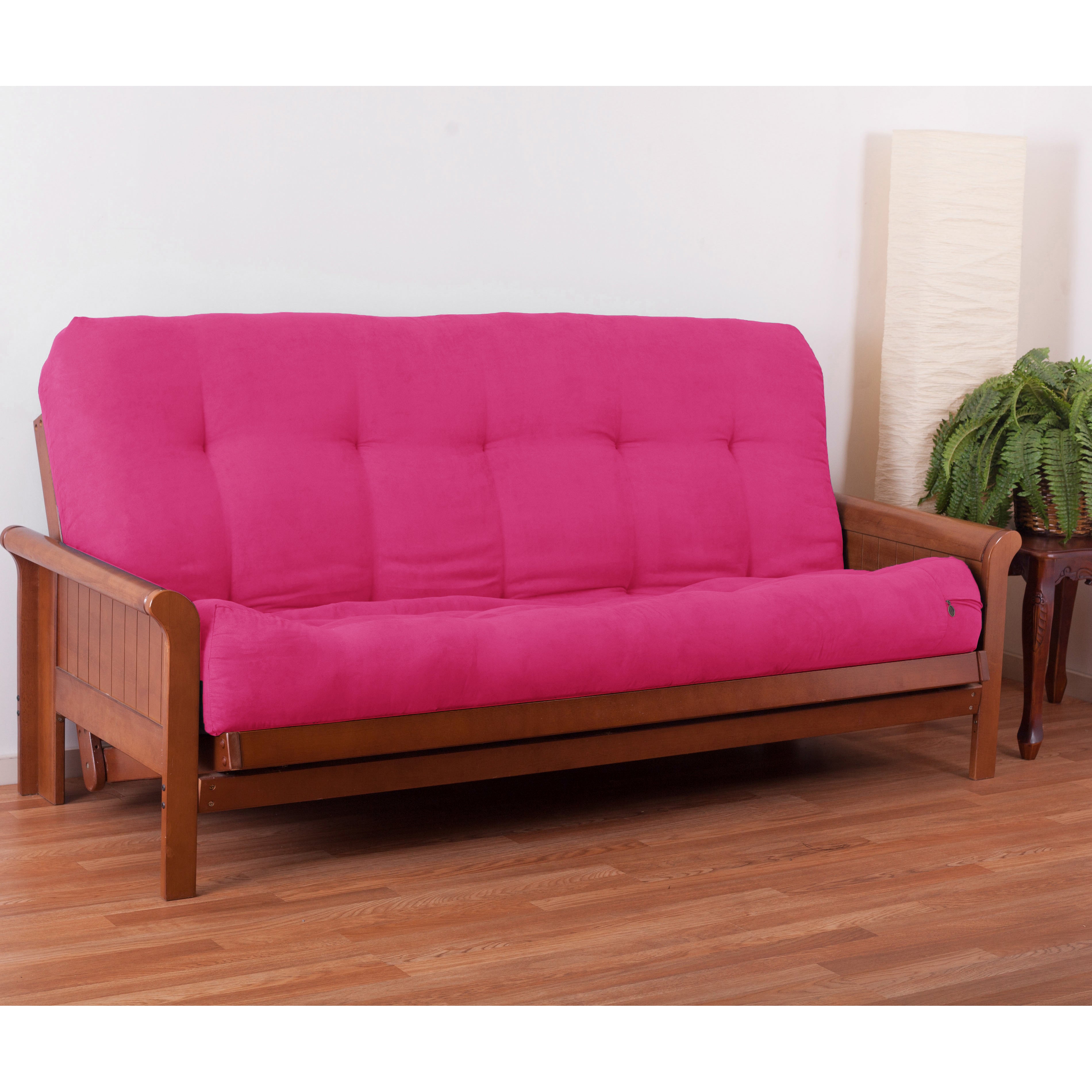 Blazing Needles Vitality 10-inch Microsuede Full-size Futon Mattress - Bery Berry - Bery Berry