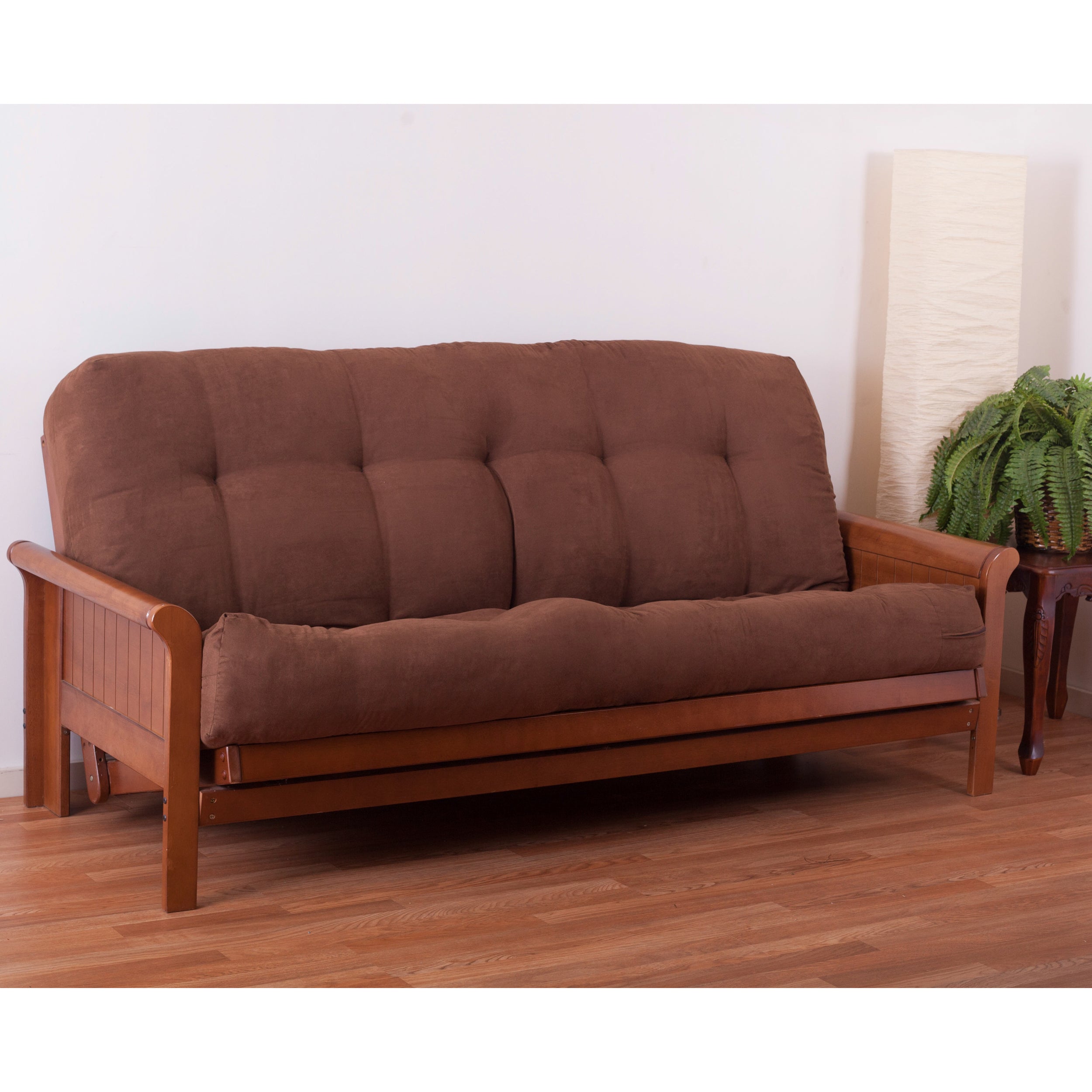 Blazing Needles Vitality 10-inch Microsuede Full-size Futon Mattress - Chocolate - Chocolate