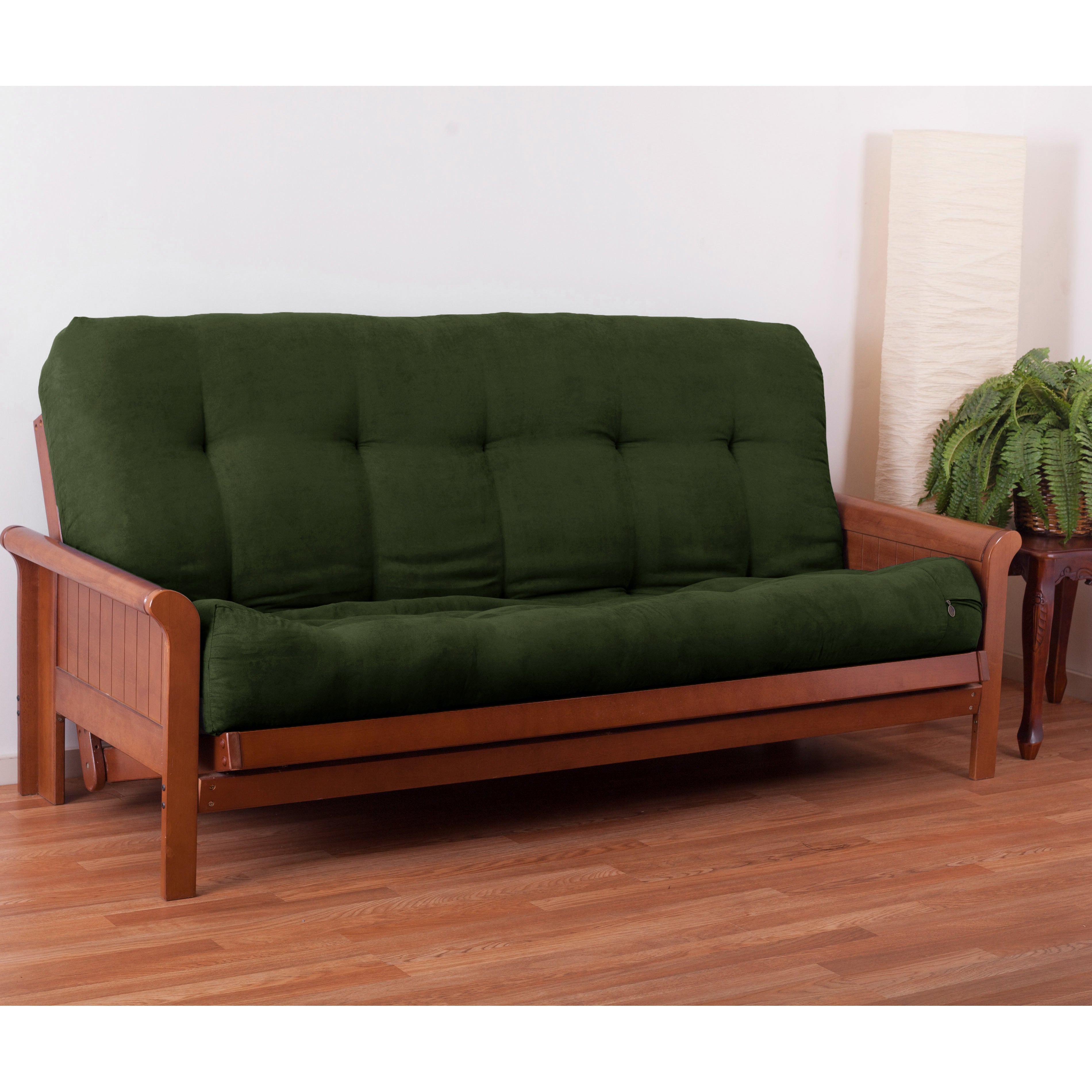 Blazing Needles Vitality 10-inch Microsuede Full-size Futon Mattress - Hunter Green - Hunter Green
