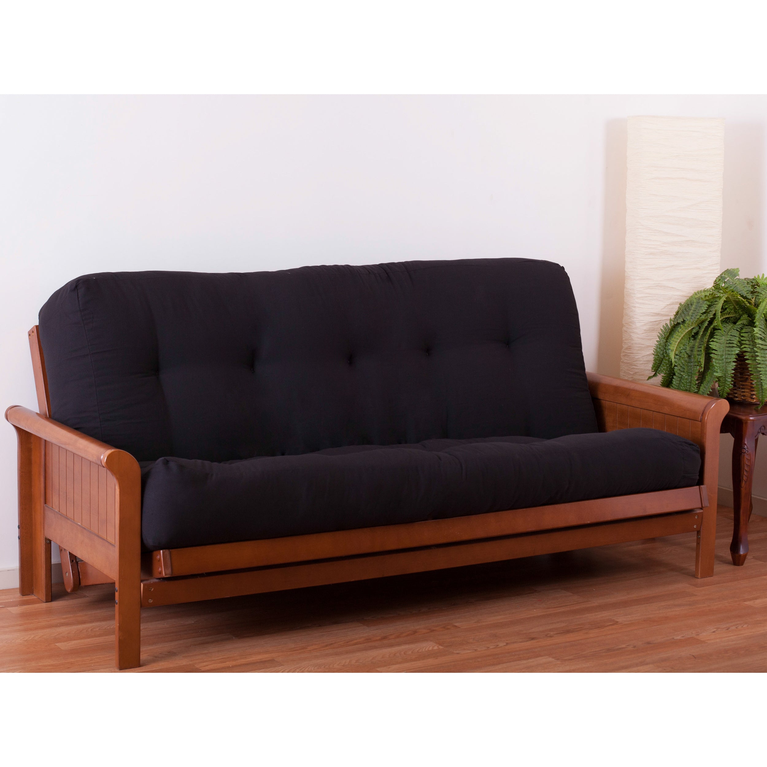Blazing Needles Renewal 10-inch Twill Full-size Futon Mattress - Black - Black