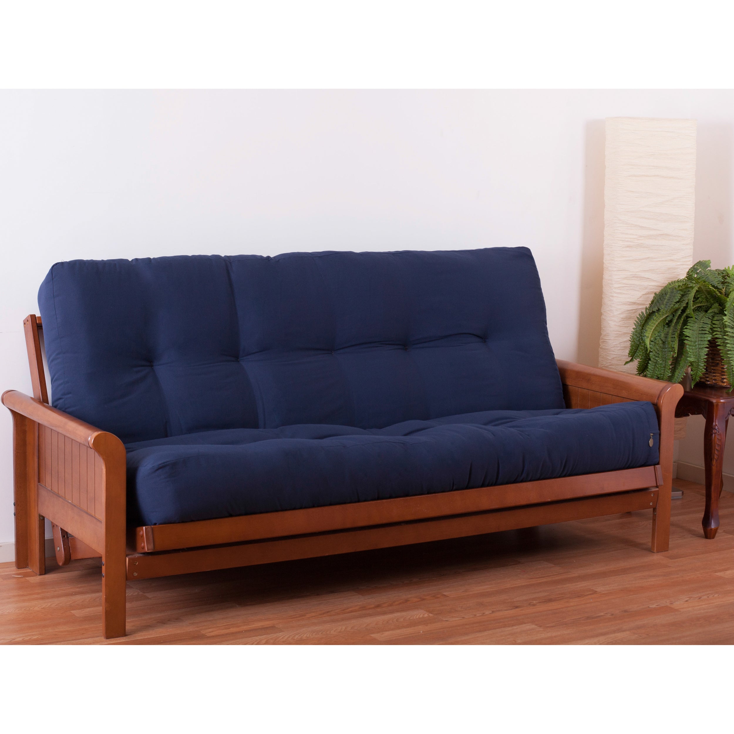 Blazing Needles Renewal 10-inch Twill Full-size Futon Mattress - Navy - Navy